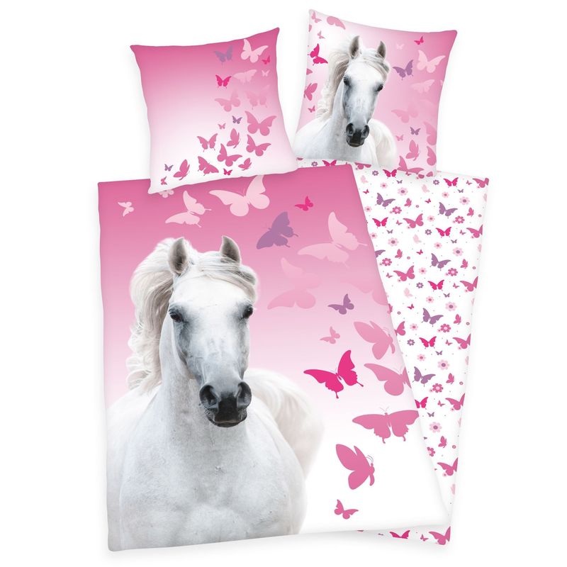Herding Bedding Set , White , 135 X 200 Cm, 80 X 80 Cm