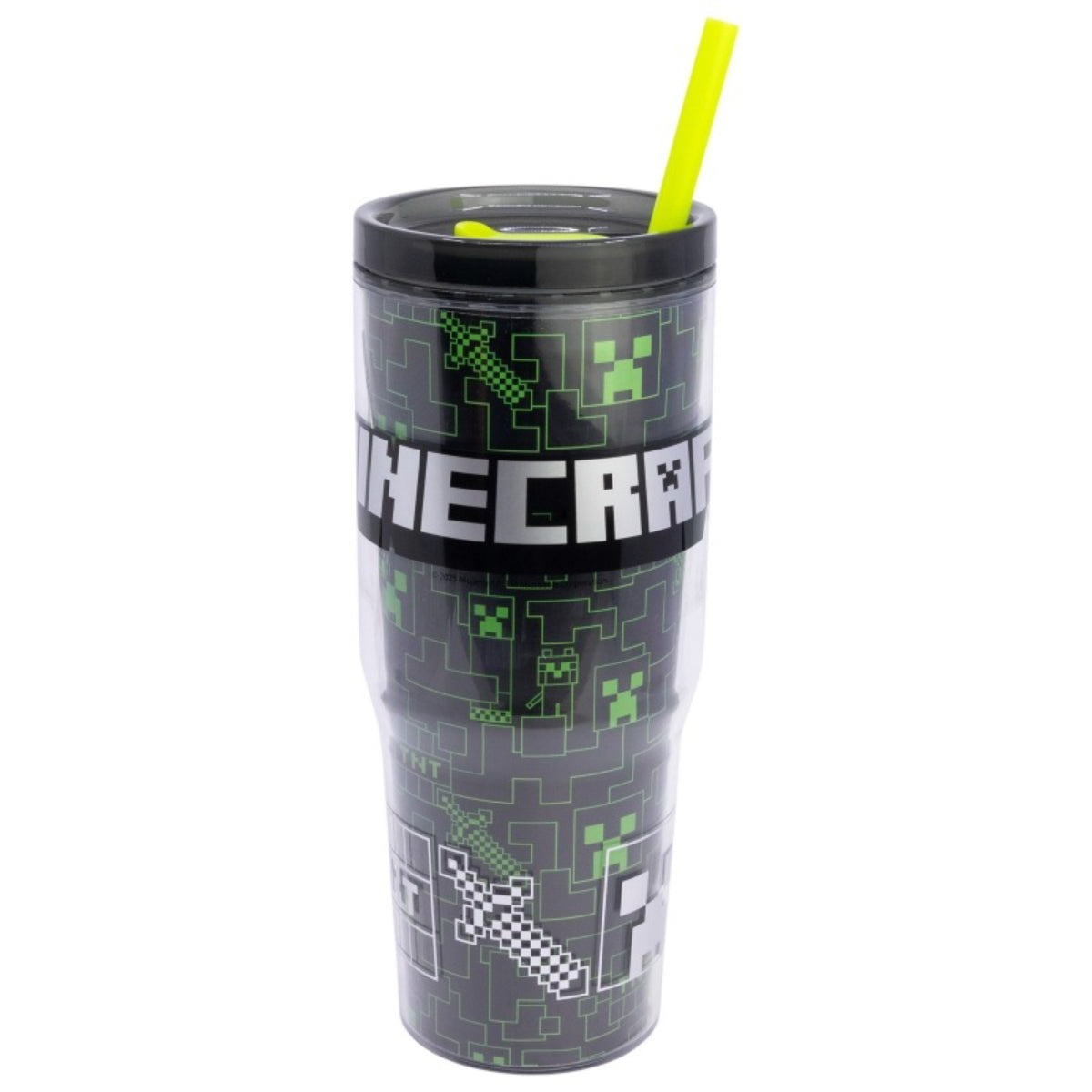 Tumbler With Straw And Handle Double-walled 860 Ml