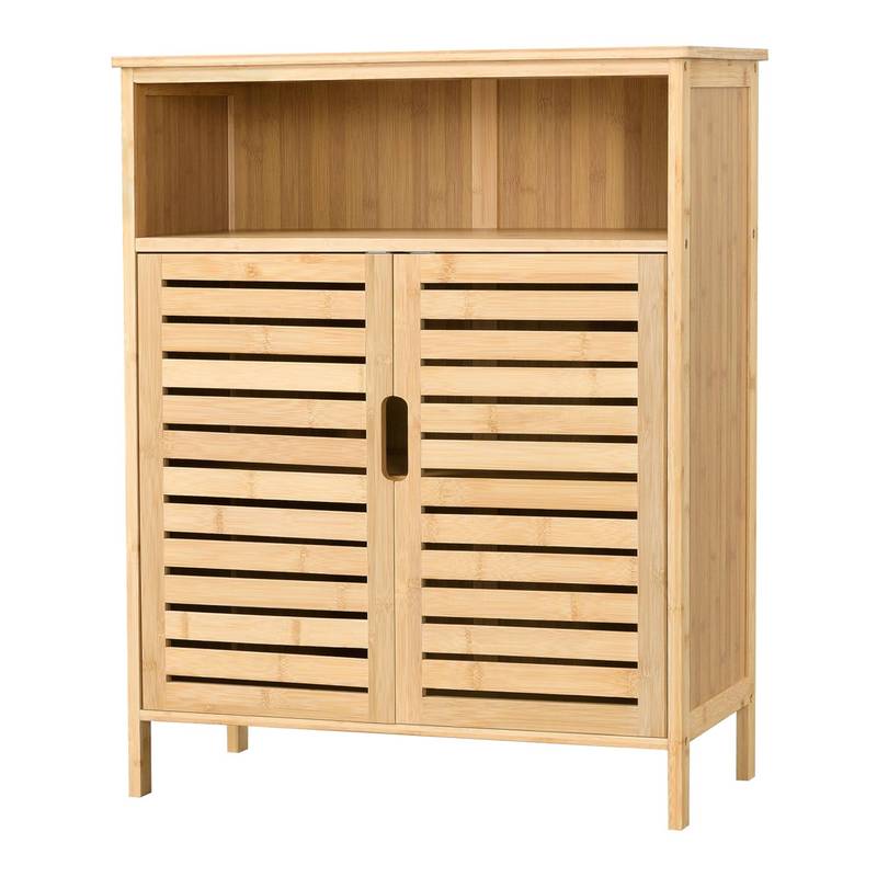81x65.5x31 Cm Eslöv Bamboo Bathroom Cabinet