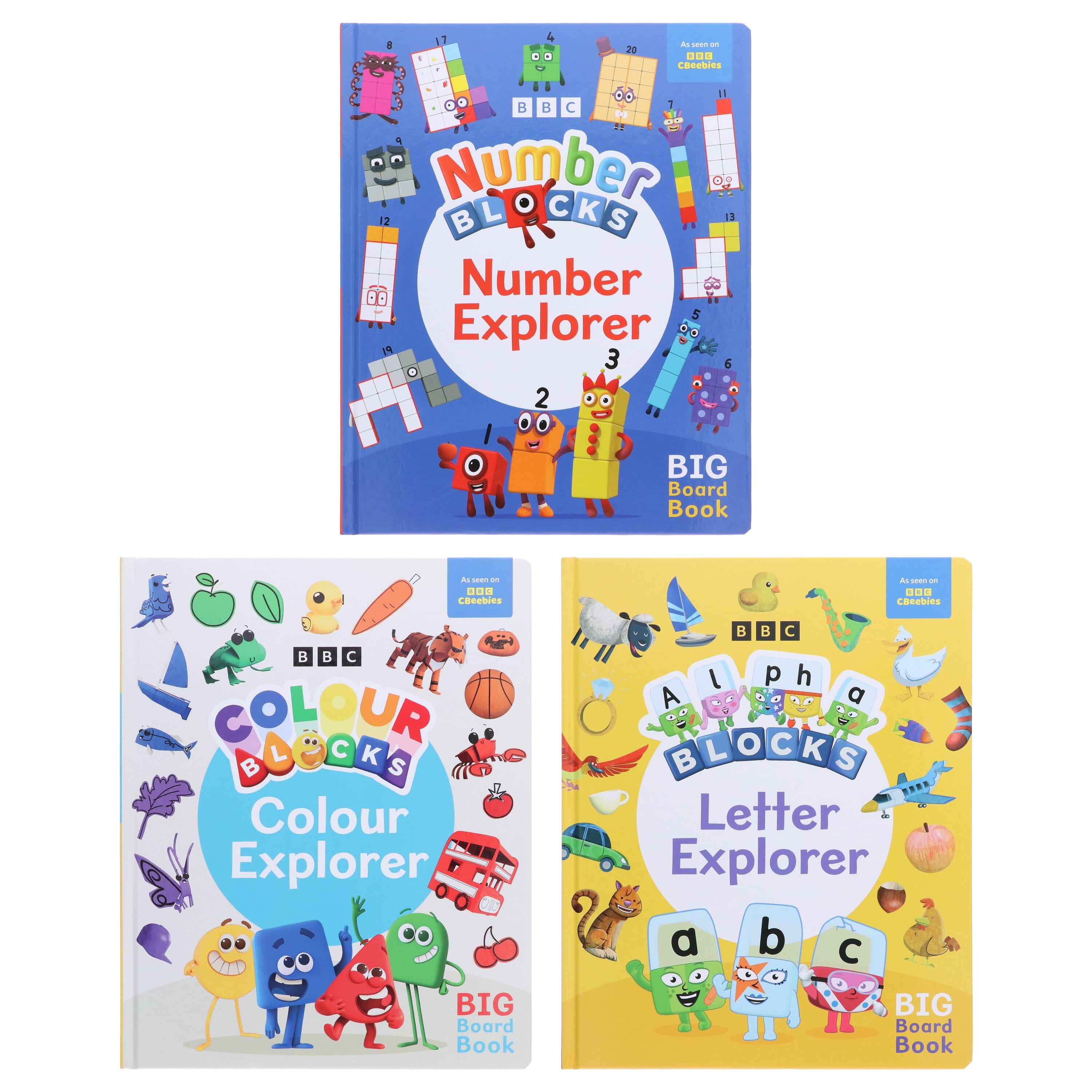 Explorer Collection (Numberblocks, Alphablocks & Colourblocks) 3 Books Collection Set