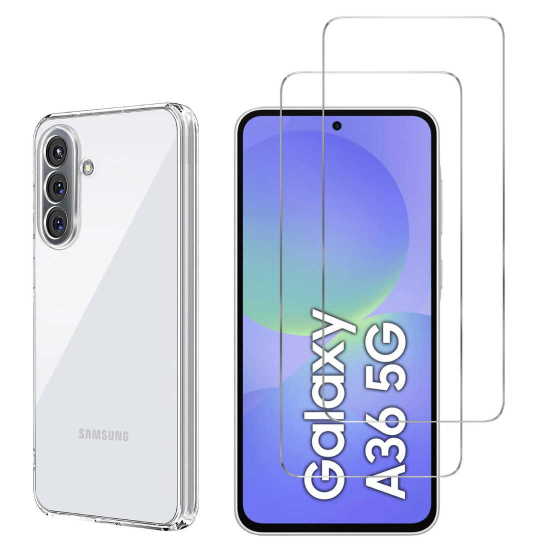 TEMU Coque pour Samsung Galaxy A36 5G et 2 Verres Trempé Film Protection Phonillico®