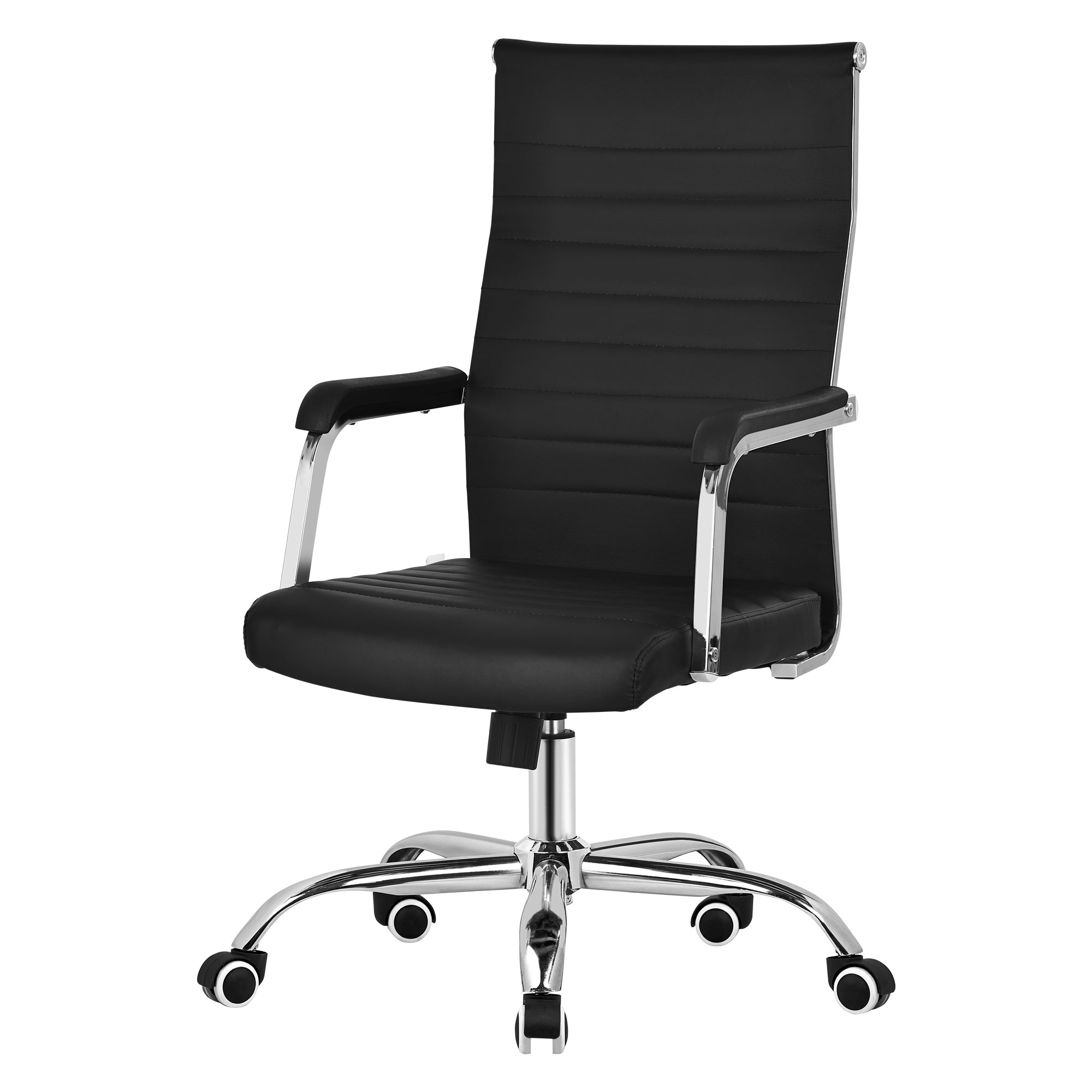 Image of Ml- Chair Ergonomic, Height-adjustable Desk Chair With Armrests, Computer Chair Made Of Artificial Leather With , Tilt Function, Swivel Chair With Wheels, Executive Chair
