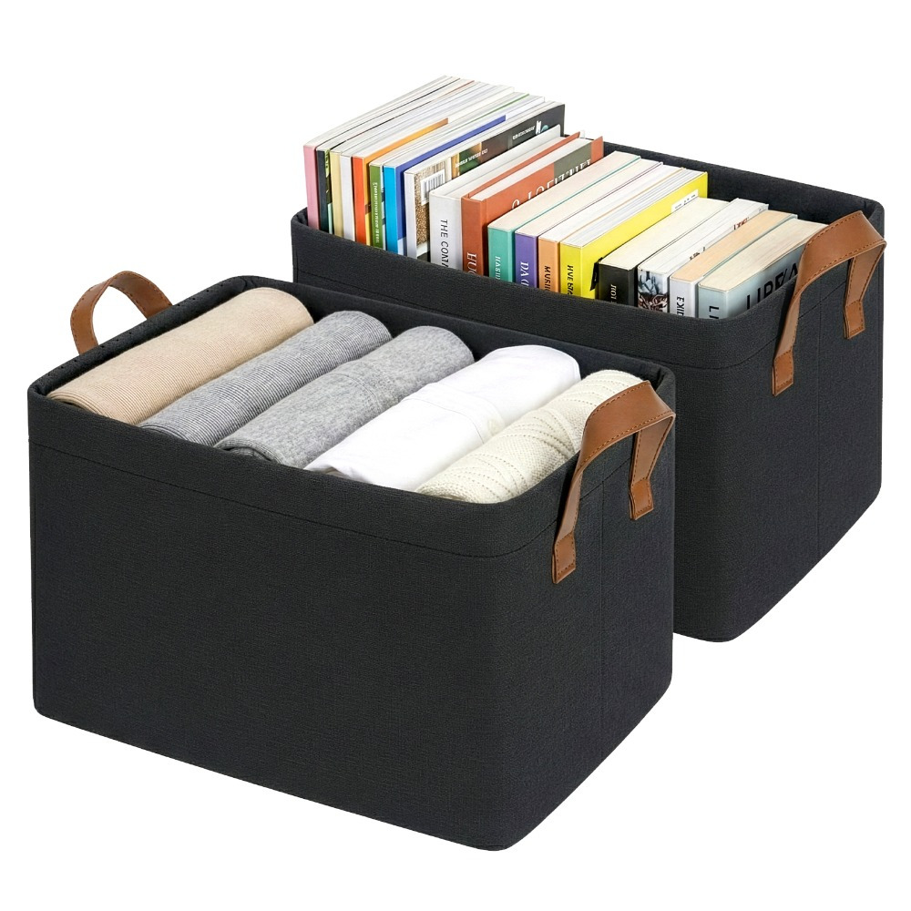 4pcs Set Storage Box with Handles for Folding Clothes