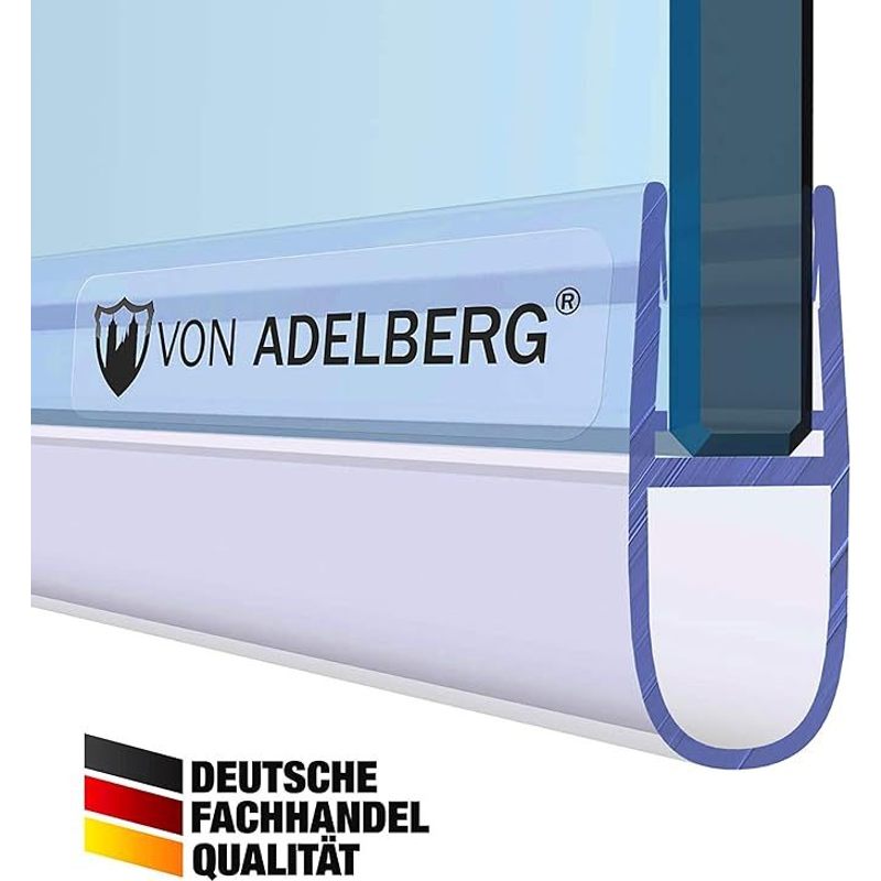 Von Shower Seal Replacement Gasket For Shower Type: Va007l - Lengths: 70 To 200 Cm - Glass Thickness: 6 To 8 Mm