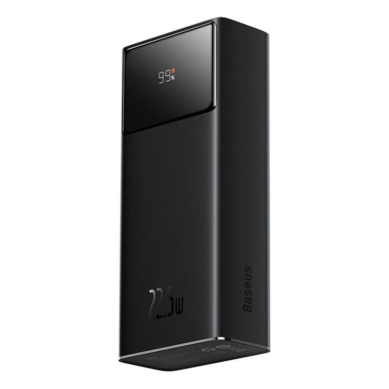 TEMU Power Bank Baseus Fp41 30000mah 22.5w, Fast Charging, Includes Baseus Simple Usb-a To Usb-c 3a 30cm Cable, Black