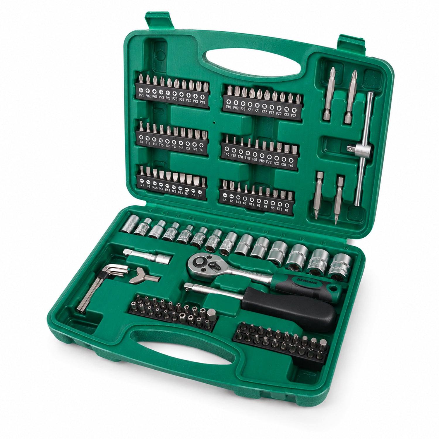 TEMU 130-piece Chrome Vanadium Steel Tool Set With Ratchet, Wrenches, Pliers, And Screwdrivers