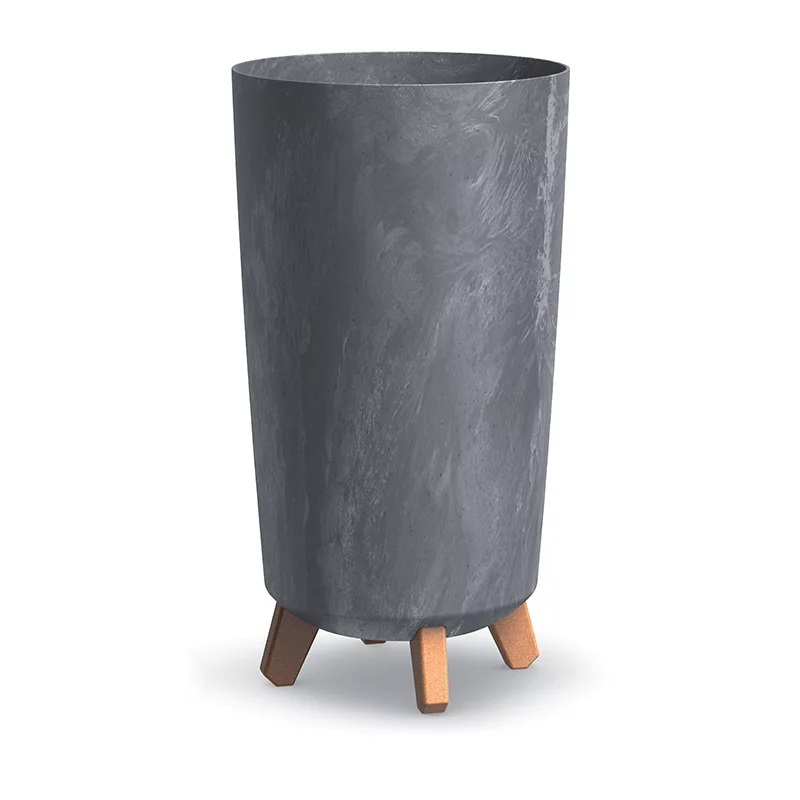 Doniczka Tubus Slim Beton Effect