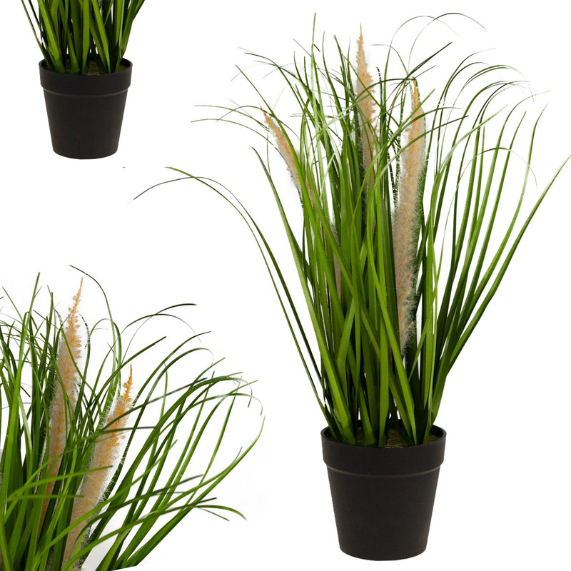 Image of Pampas Grass In A Pot Artificial Decorative