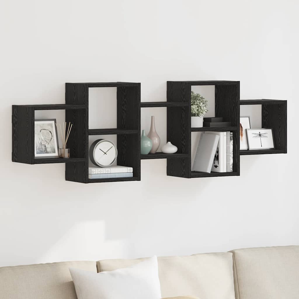 Vidaxl Wall Shelf Optic 129x18x42 Cm Wood Material, Floating Shelf, Floating Shelf, Shelf, Wall Board, Floating Shelf, Hanging Shelf