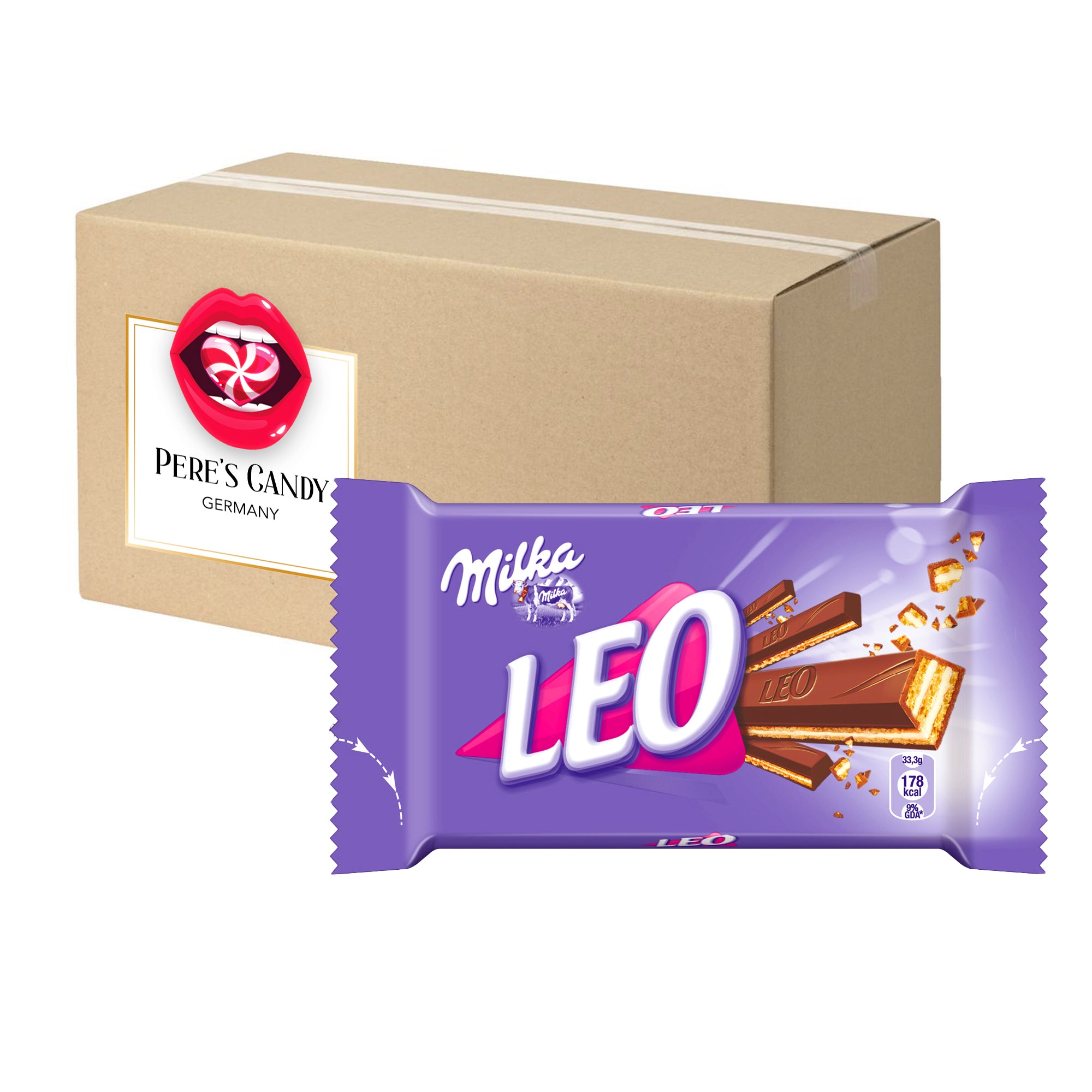 E-shop Milka LEO Knusperwaffel mit Crème-Füllung 8x33,3g