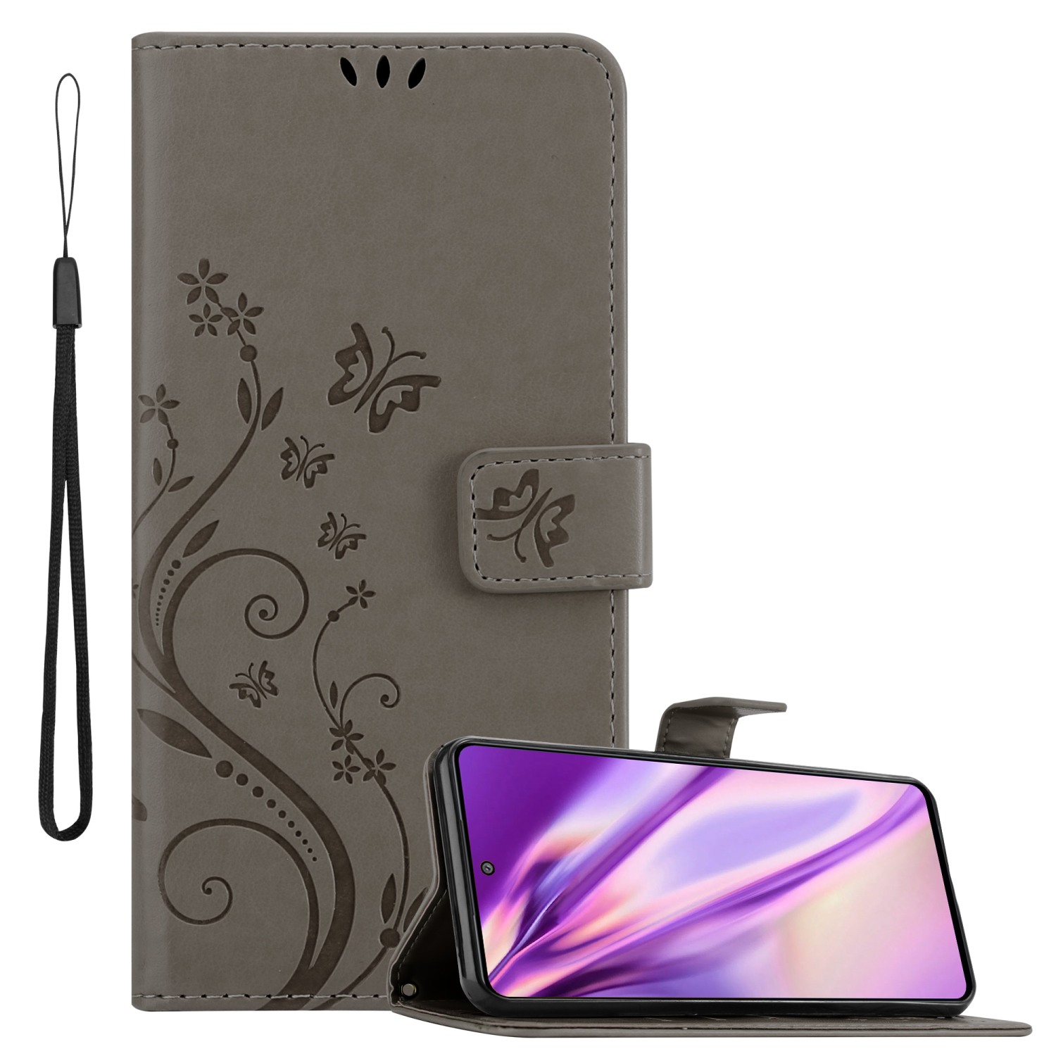 Case Compatible For Galaxy M52 5g Protective Cover With Magnetic Closure, Stand Function And Card Slots Flip Case Flower Cover Phone Case Foldable Case Book Bag