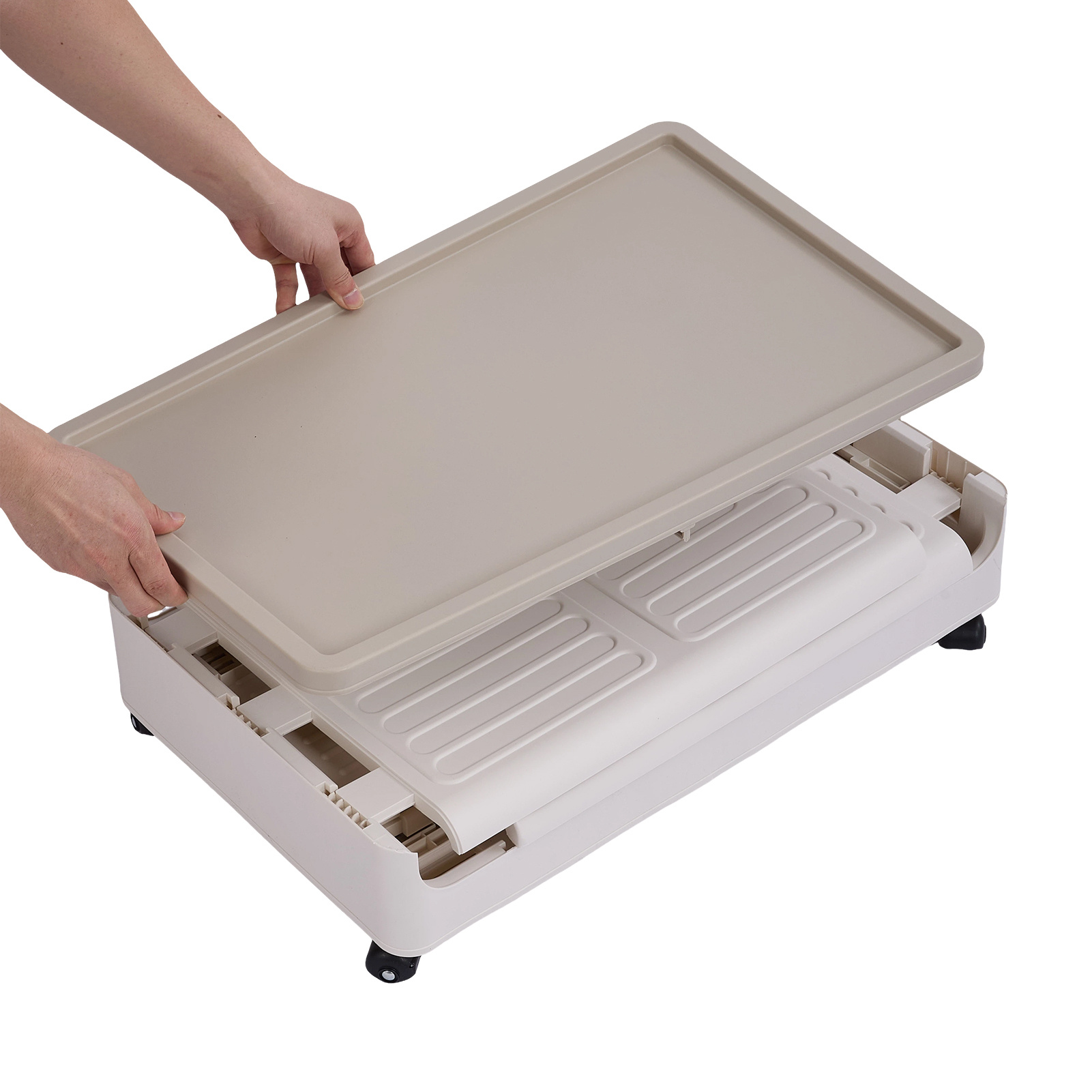 Large Capacity Foldable Storage Box with Wheels