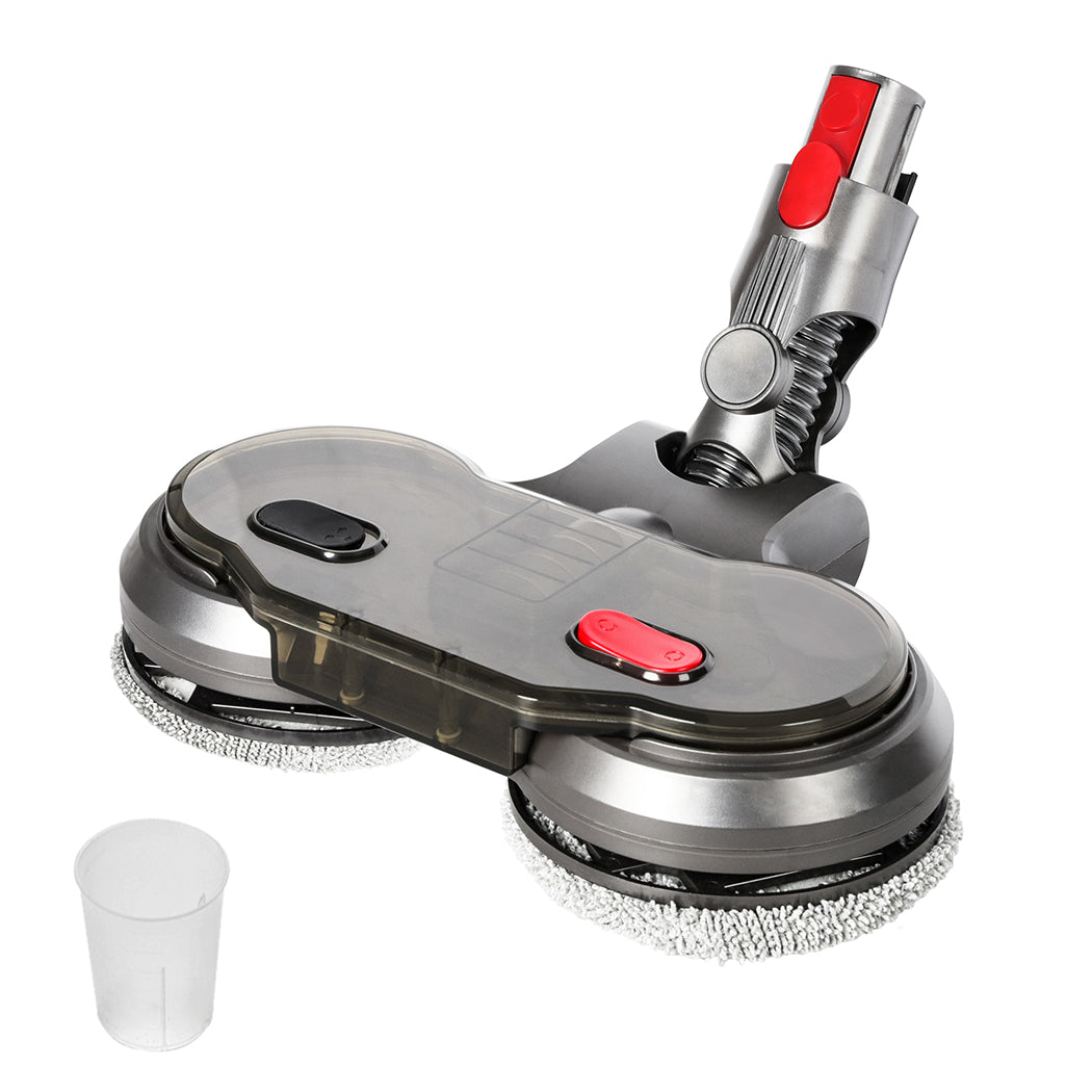 TEMU Electric Motorised Mop Head For V7 V8 V10 V11 V15 Vacuum Cleaners 6 Pads, Dual Motor, Water Sprinkle, 270° Revolving Head, Detachable Microfibre