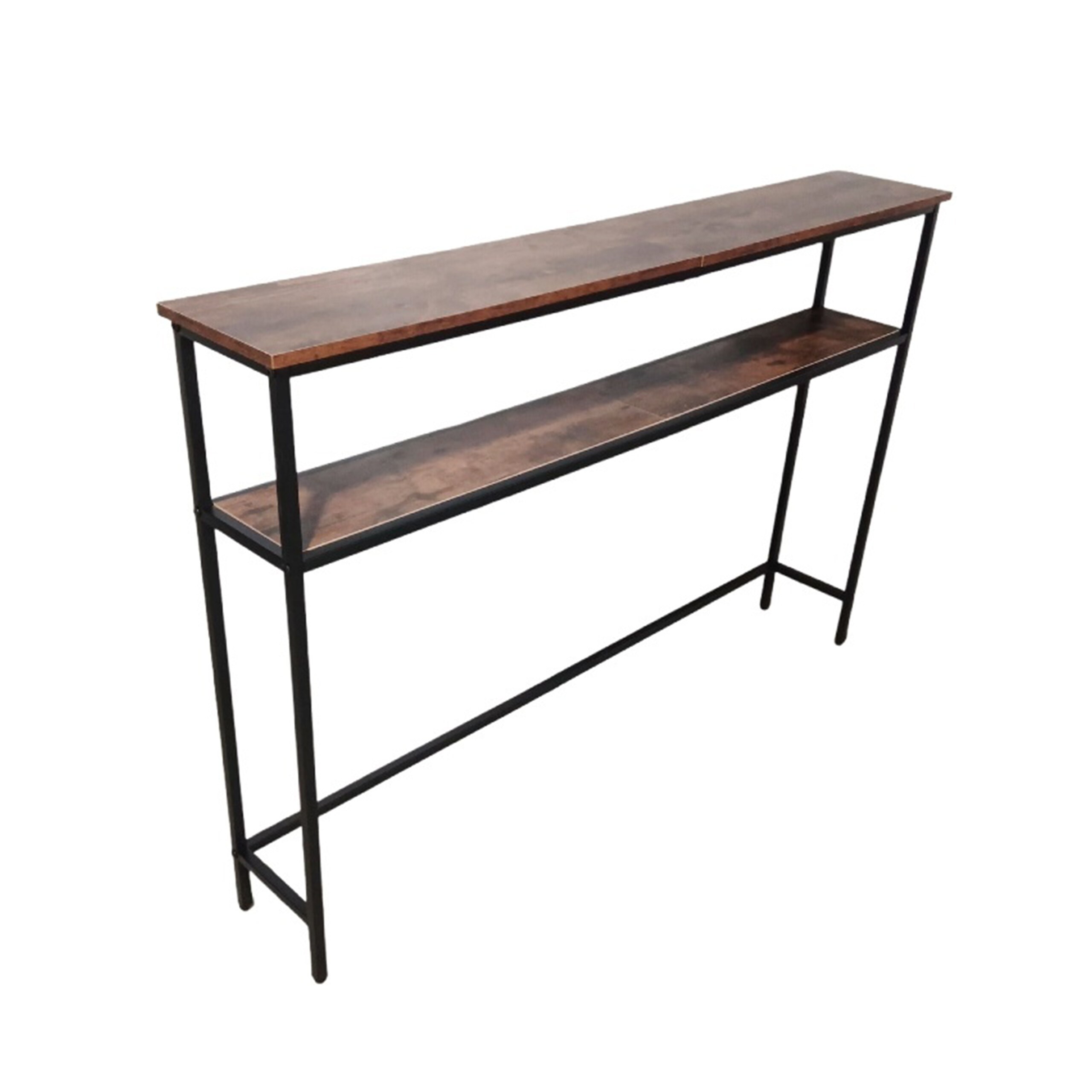 TEMU Console Table In Brown/ Black - (w)120 X (h)80 X (d)20 Cm