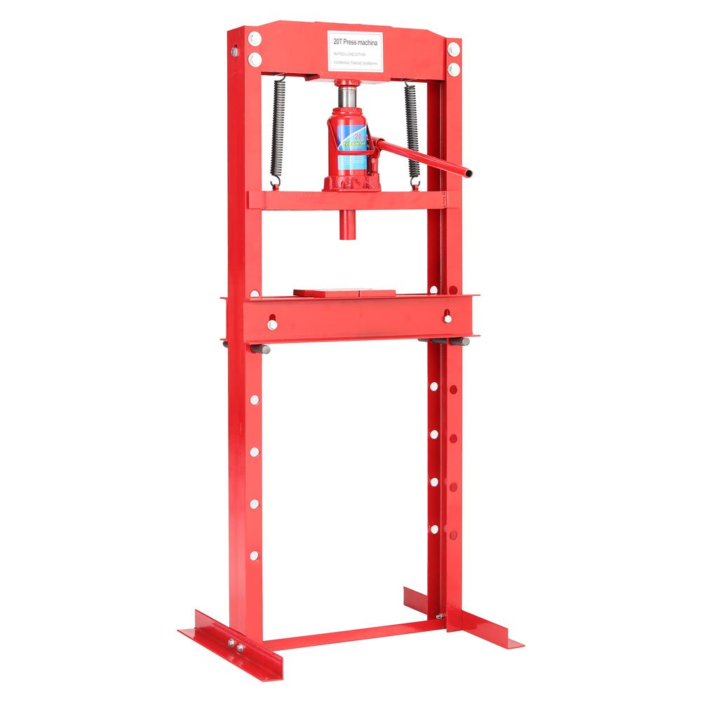 20-Ton H-Frame Shop Press with Spring-Loaded Pressure Blocks
