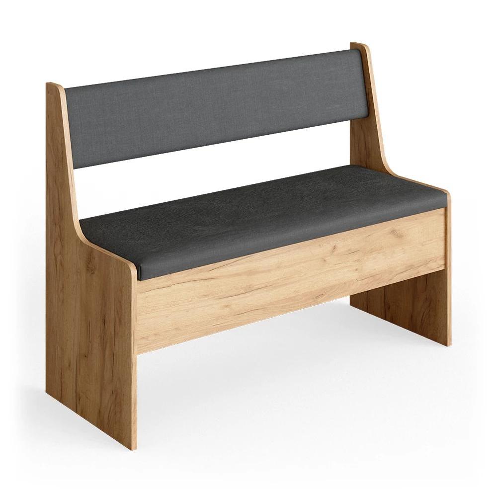 Roman Oak Dining Bench, 106.6 X 41.5 Cm, Seat Bench For Kitchen Table, Dining Nook Bench, Corner Bench Set For Kitchen, Kitchen Bench, Particle Board, 16 Mm