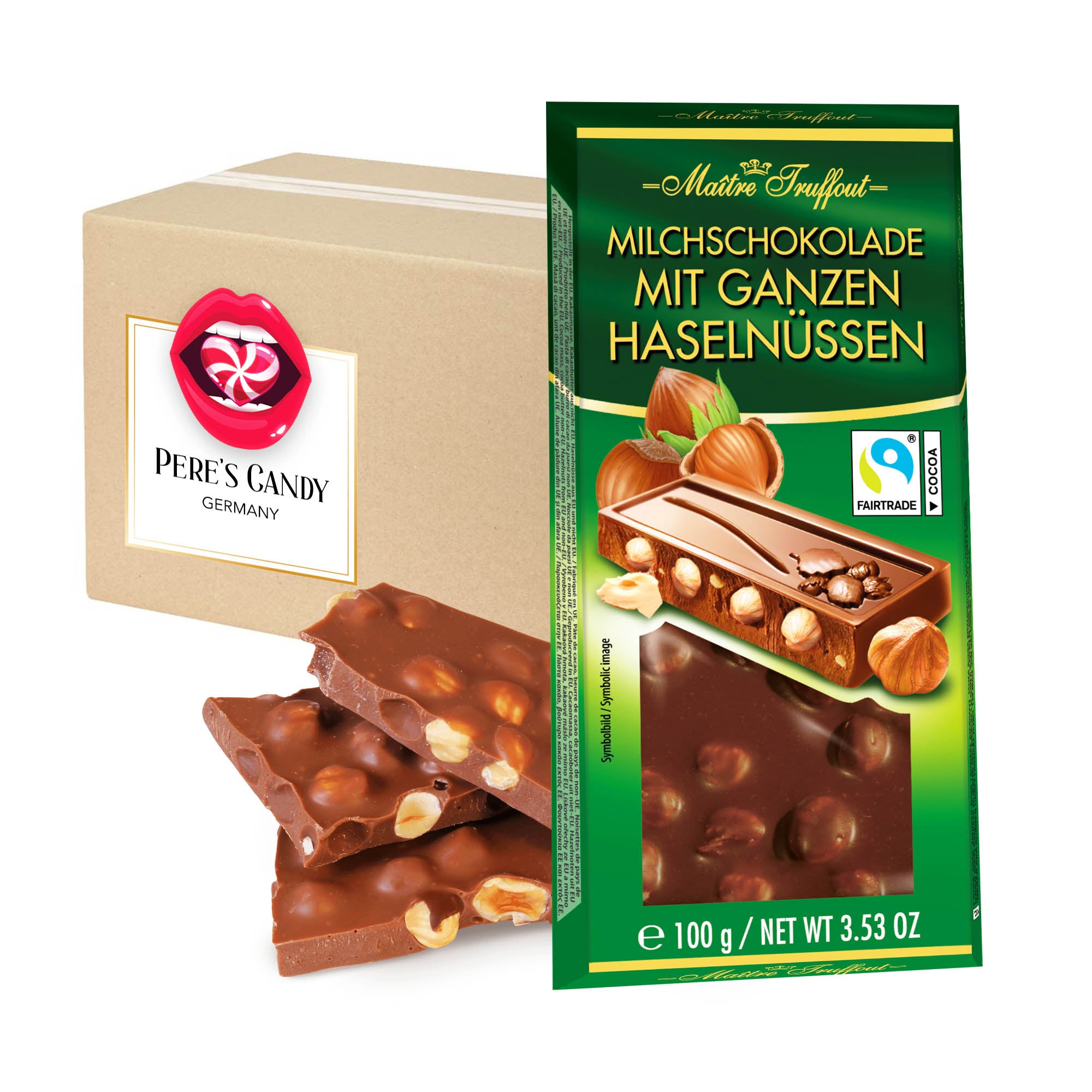 Hazel Nut Plate With Whole Hazelnuts 10x100g
