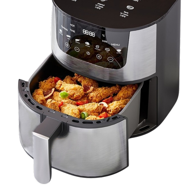 zdjęcie przedmiotu frytkownica beztłuszczowa air fryer   czarna 4,5l 1400w