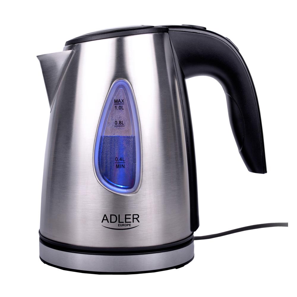 E-shop Adler AD 1203 Wasserkocher 1,0 L Edelstahl