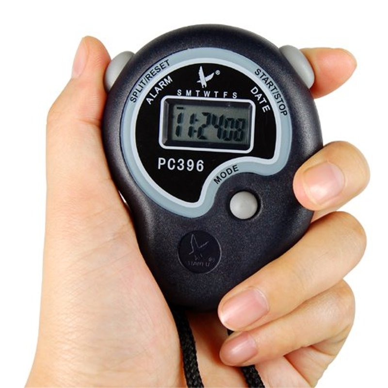 TEMU Digital Handheld Sports Stopwatch Time Clock Alarm Counter Timer