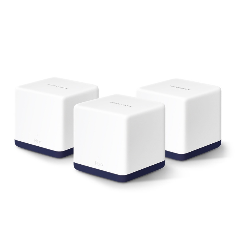 Image of Mercusys Halo H50g Wi-fi Mesh System Dual Band Wlan Router & Repeater 1900 /s Up To 550m² Mu-mimo White 3-pack V1.0