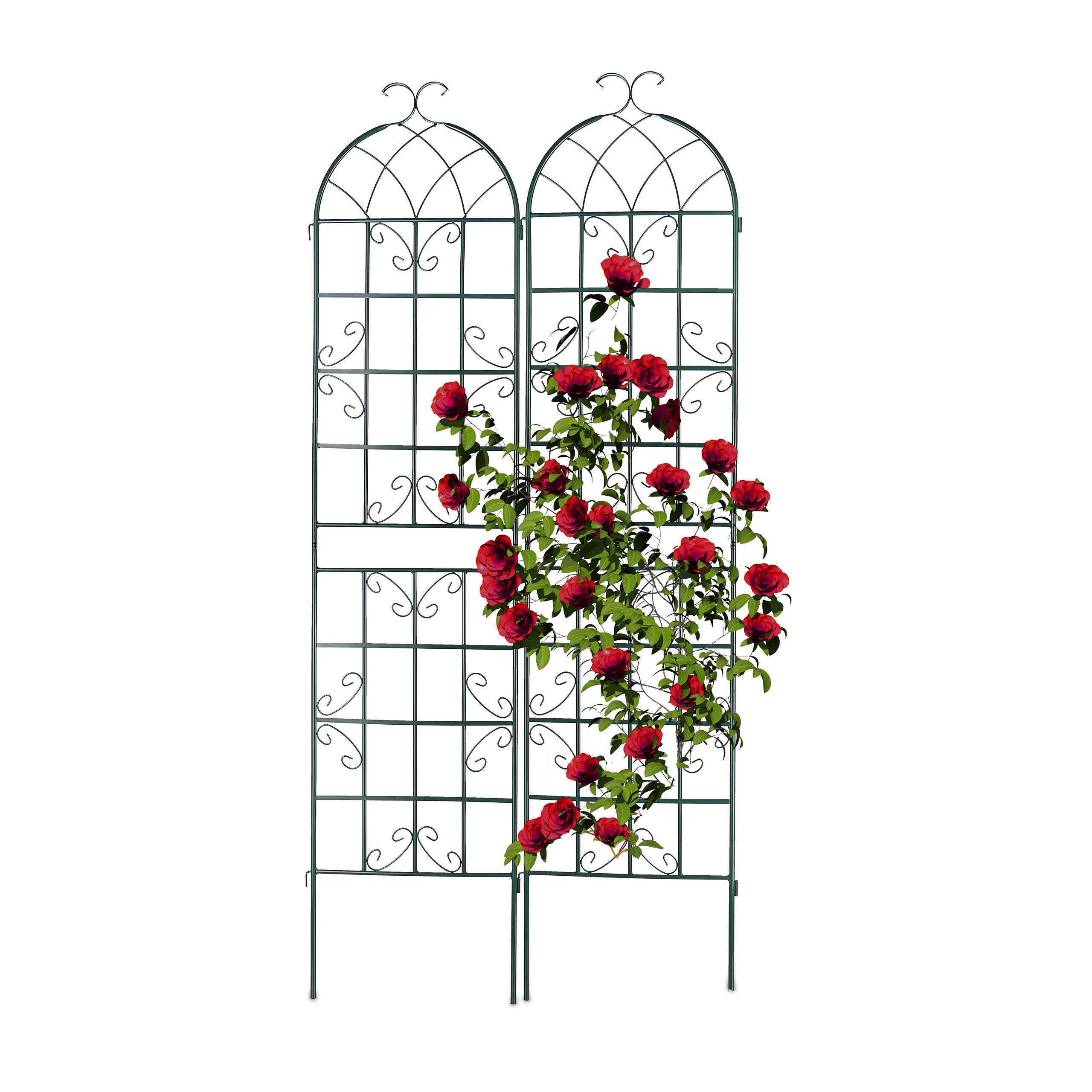 2 X Green Trellis - (w)50 X (h)220 Cm