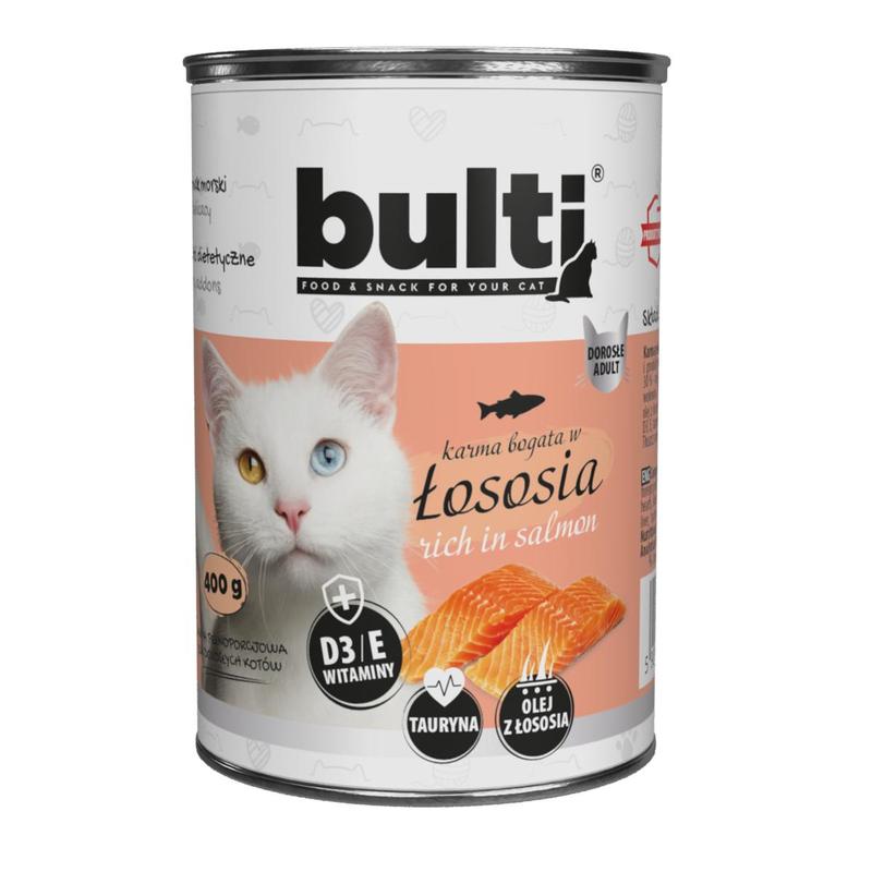 Image of Cat Food Wet Food Salmon Can 400g Complete Food For Cats