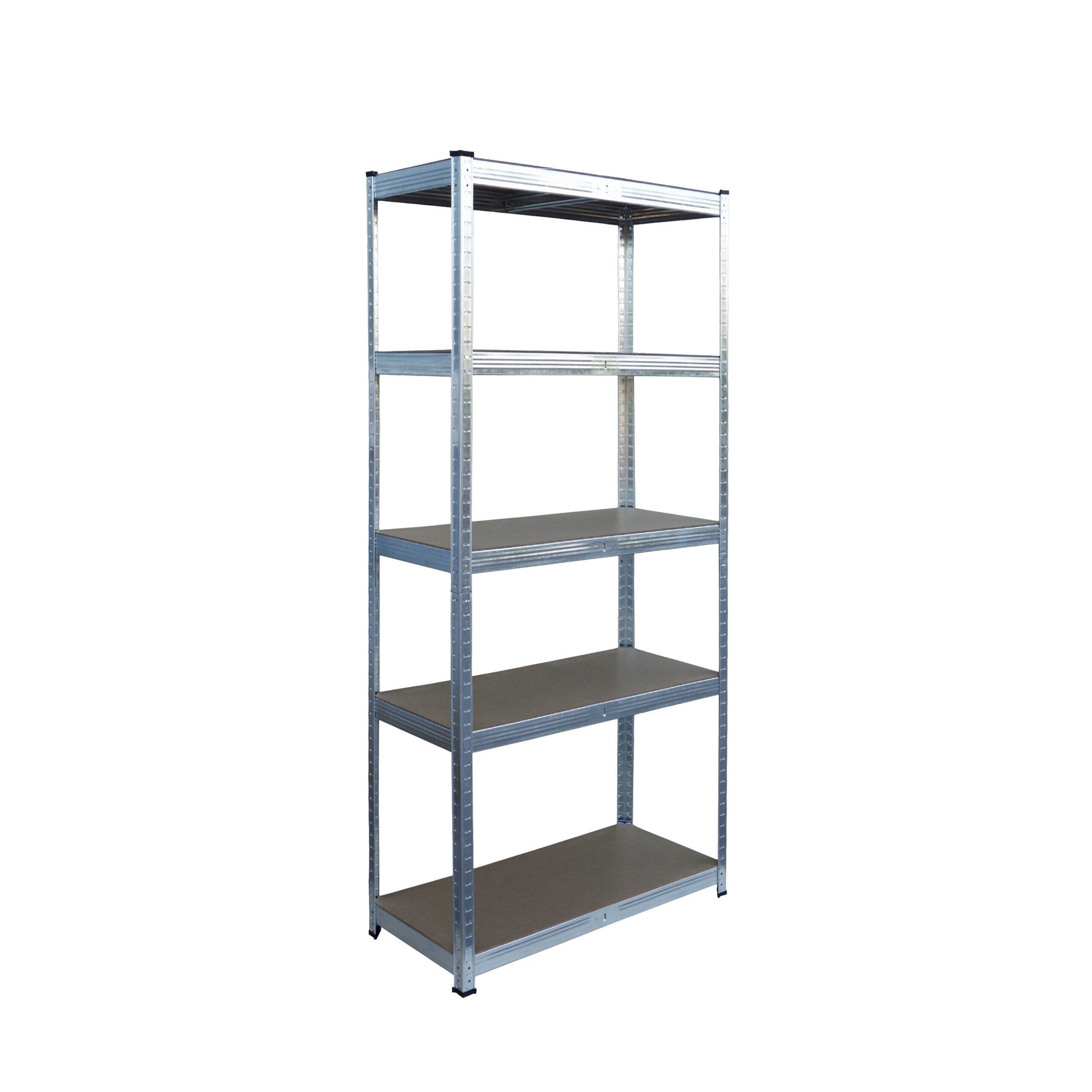 Heavy-duty Shelving In Silvery - (w)75 X (h)150 X (d)30 Cm