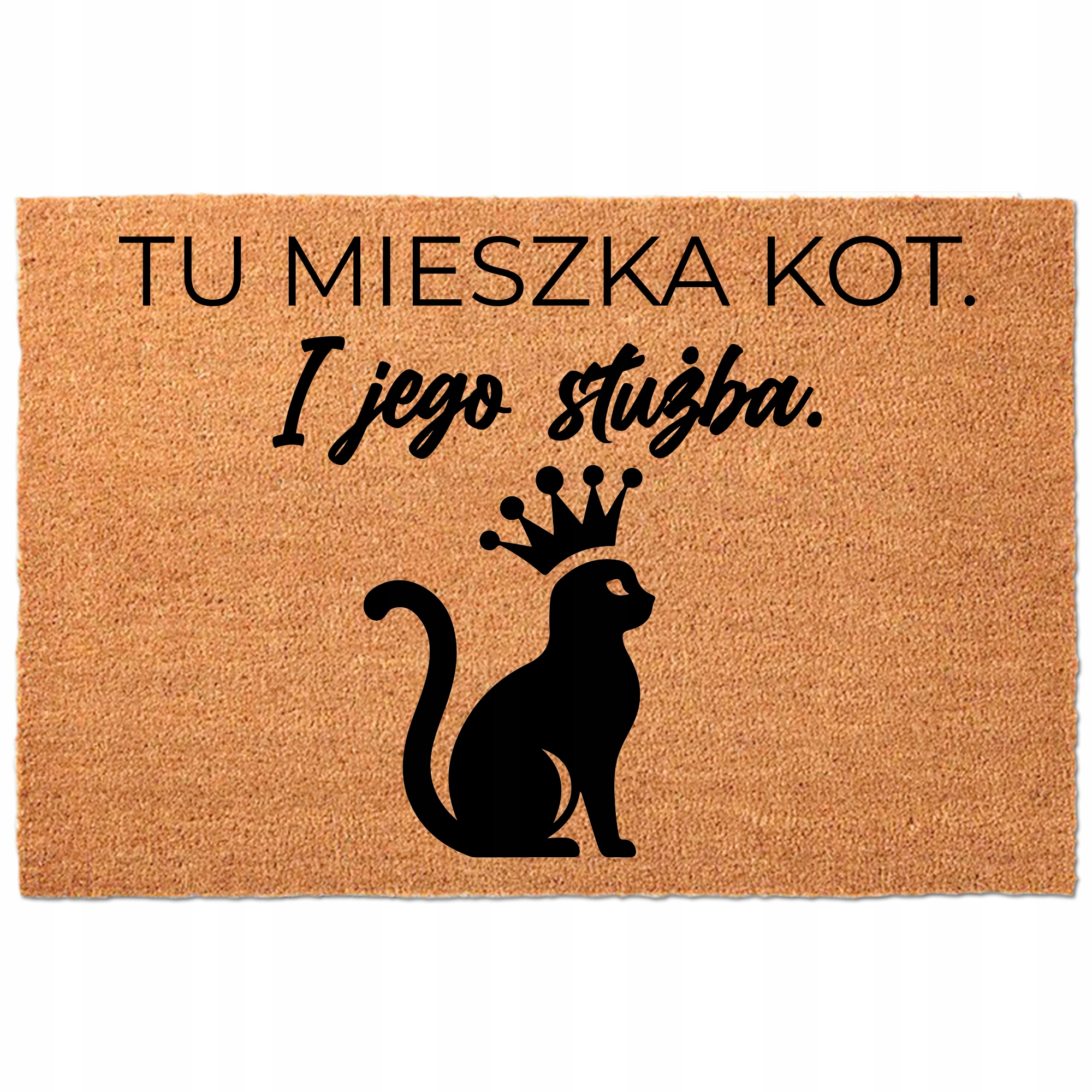 TEMU Coconut Doormat 40x60 Beige "" Humorous Door Mat