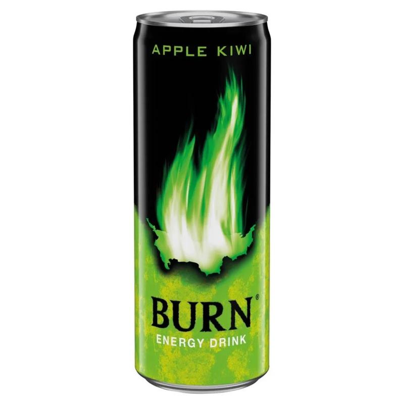 Image of Burn Kiwi Carbonated Energy Drink With -kiwi Flavor 250 Ml