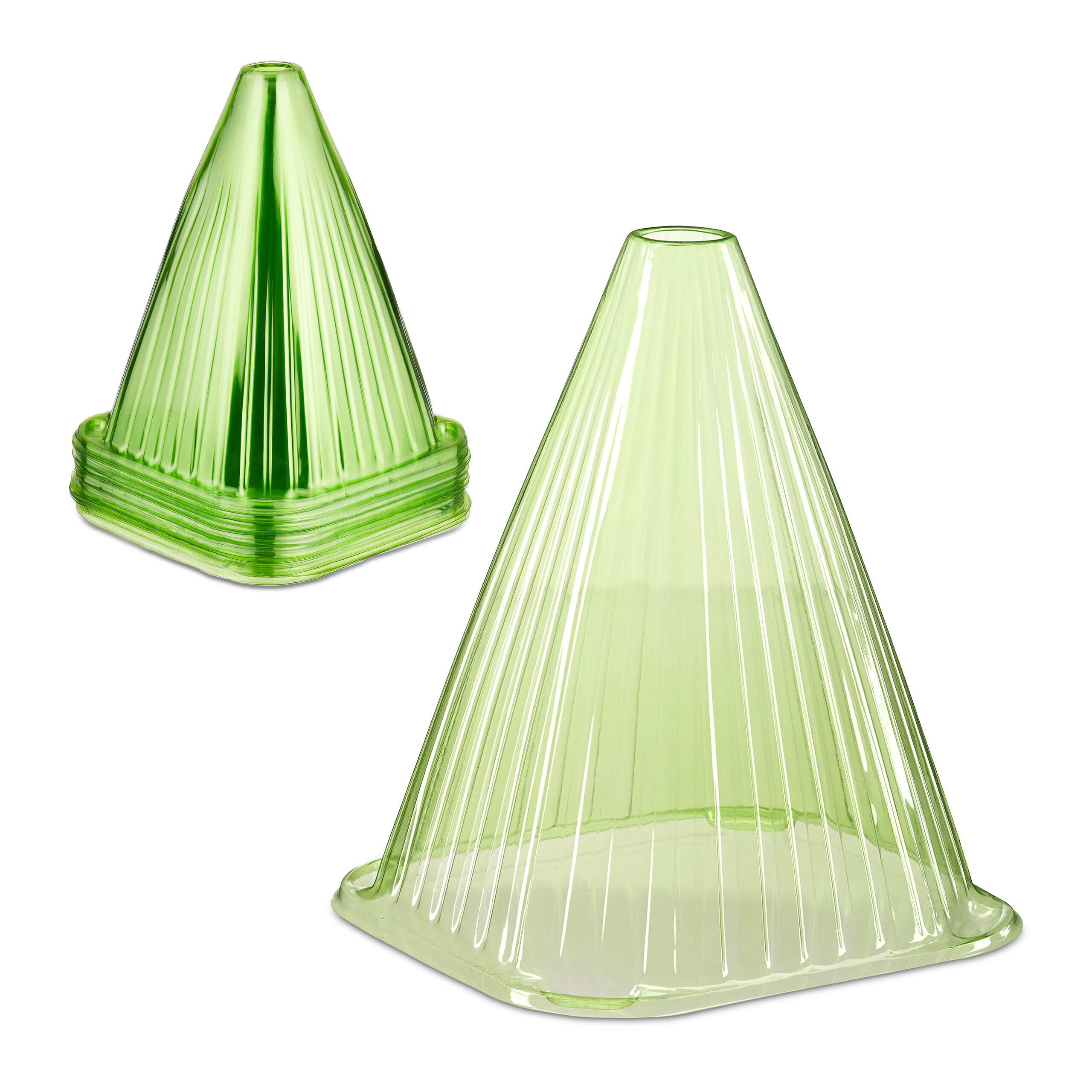 E-shop 32 x Pflanzenhut in Grün - (B)19 x (H)22 x (T)19 cm