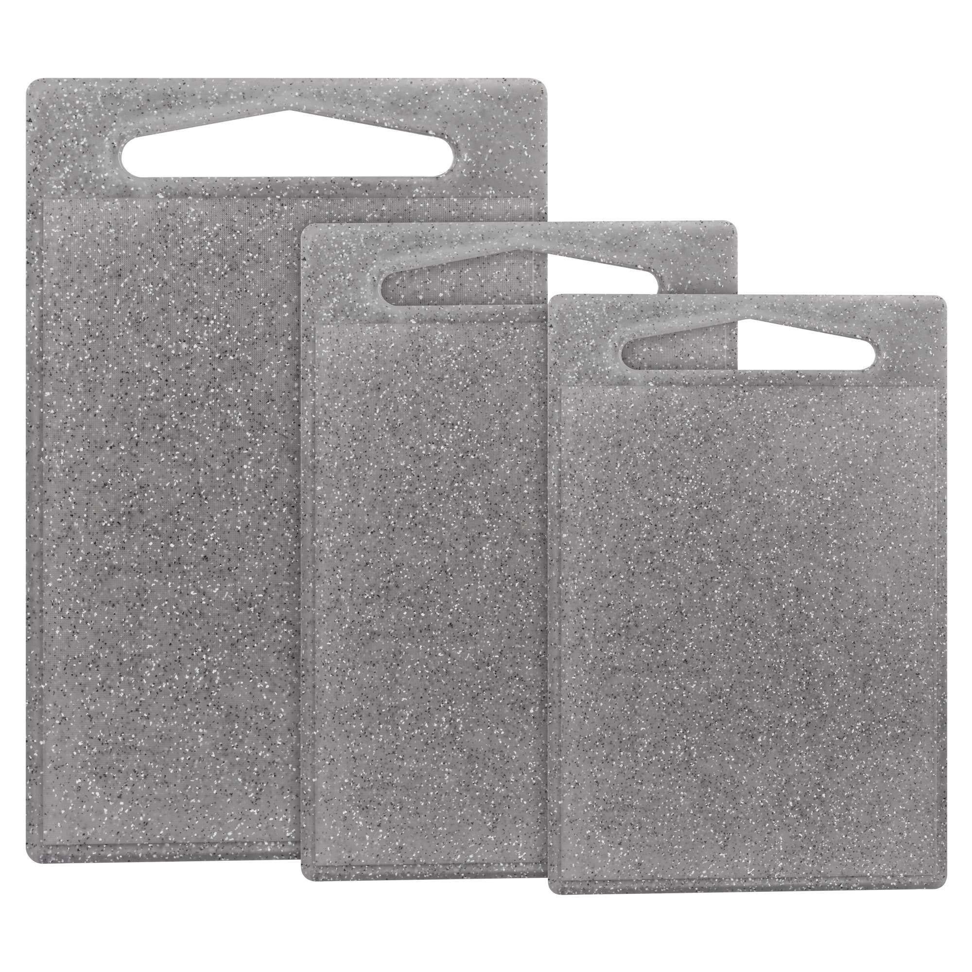 Image of Set Of 3 Granite Grey Classbach C-sb4012k-gry Cutting Boards