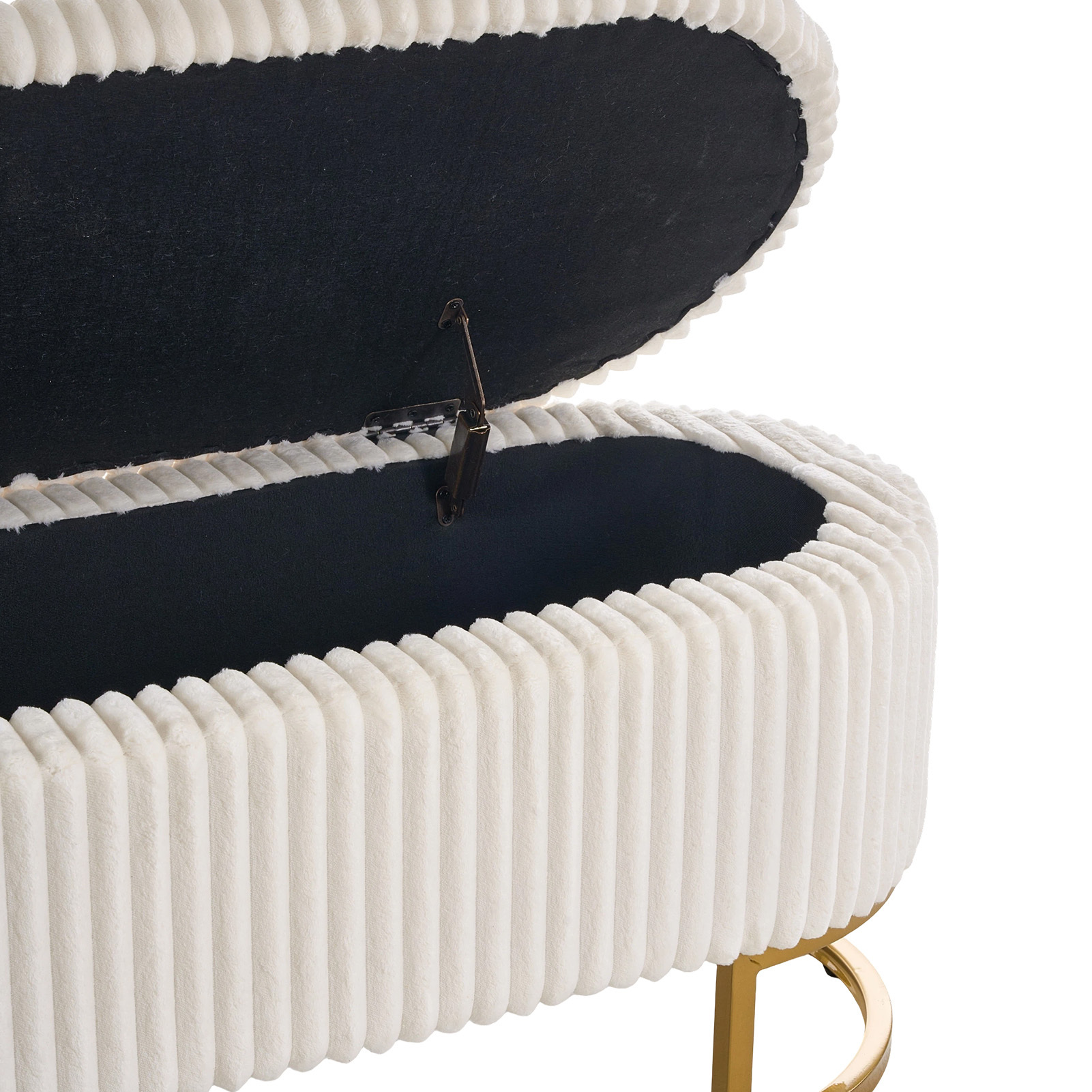 Upholstered Storage Bench with Flip Lid