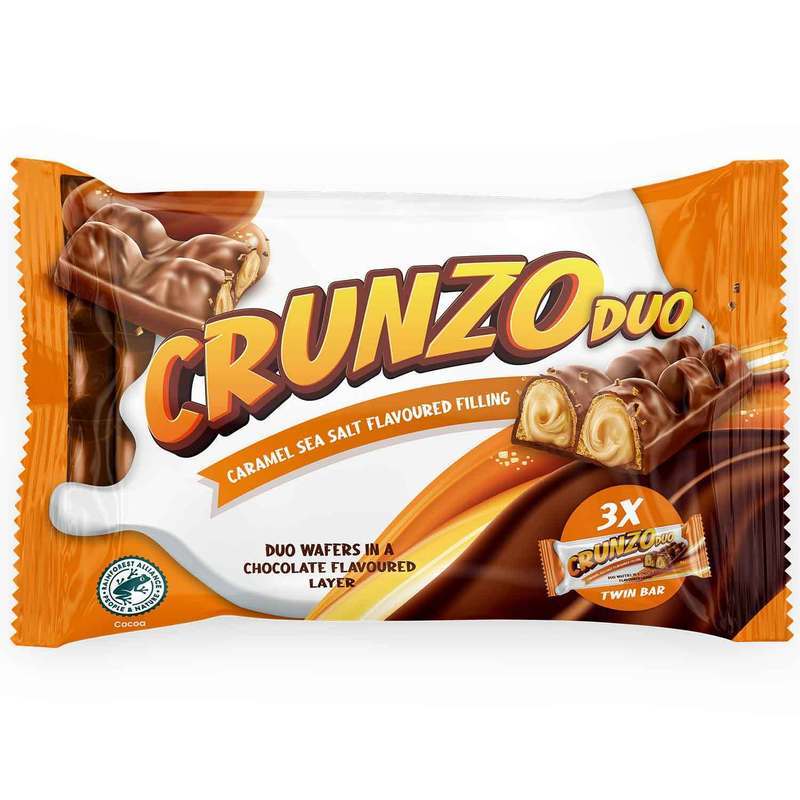 Crunzo Duo Caramel Sea Salt 3x45g Mhd: 22.09.2026