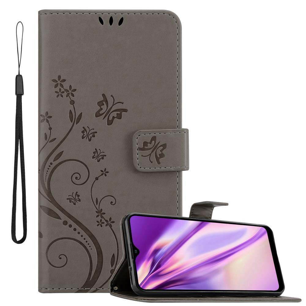 Case Compatible For Galaxy A20s Protective Cover With Magnetic Closure, Stand Function And Card Slots Flip Case Flower Cover Phone Case Foldable Case Book Bag