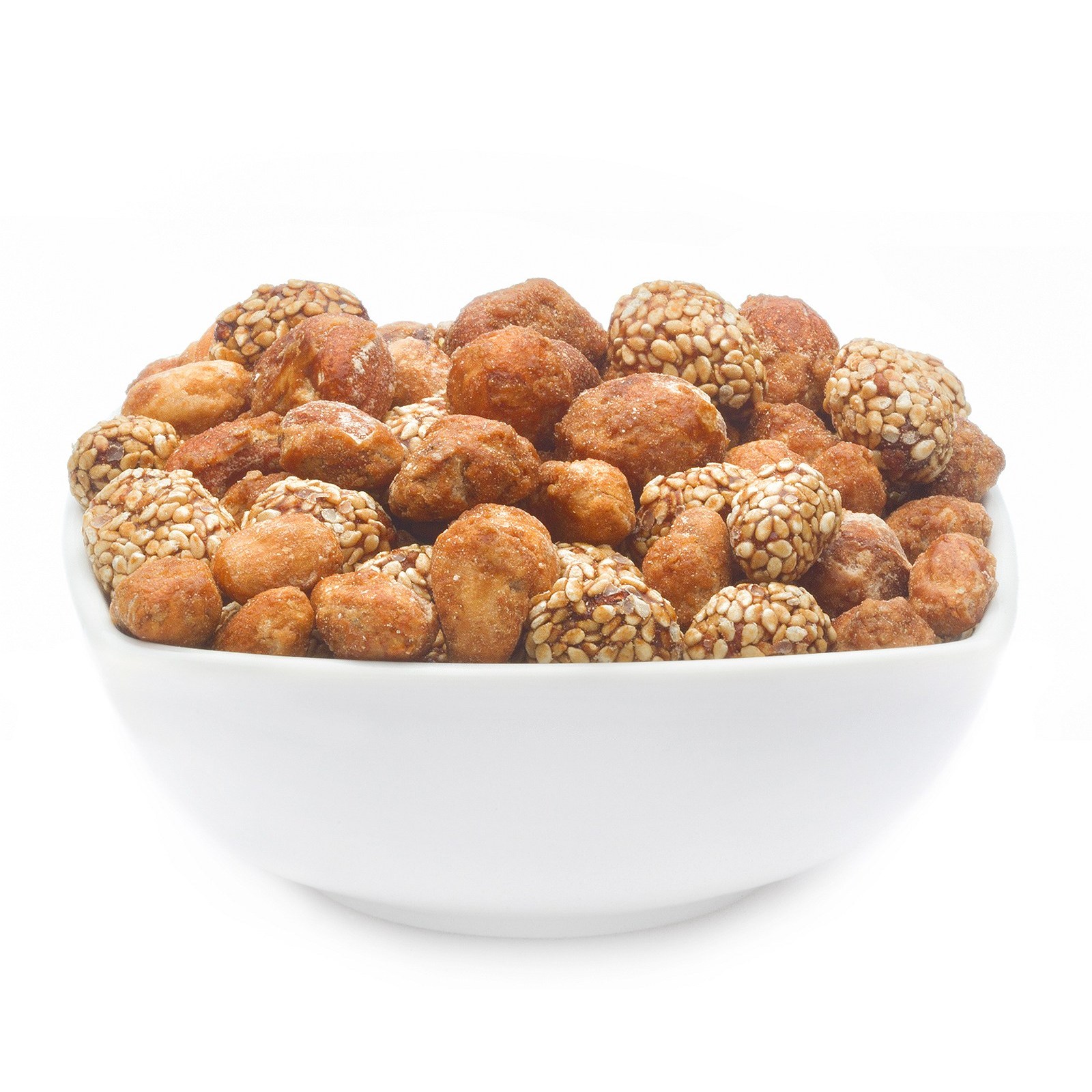 Honey Sesame Nuts – Caramelized Nut Kernel Mix – By Crackerscompany