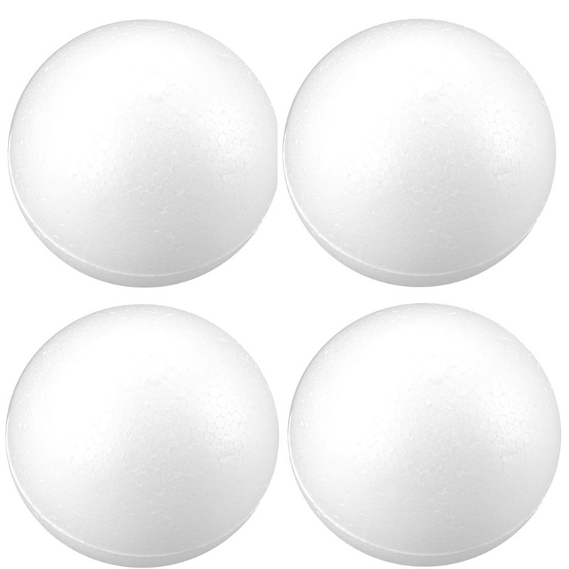 Image of 8cm Styrofoam Ball Ornaments For Christmas Decoration, 4-piece Set