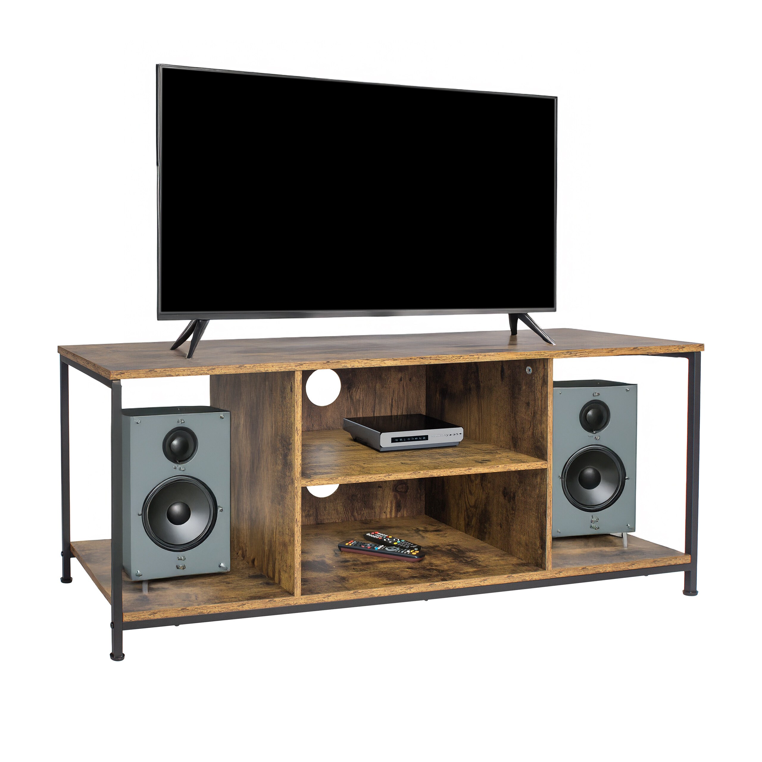 Tv Lowboard In Brown/black - (w)120 X (h)50 X (d)40 Cm