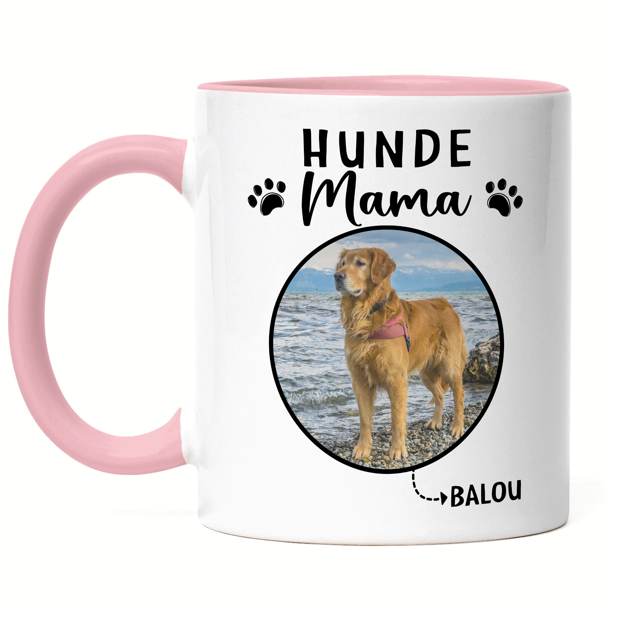 Image of Dog Mom Personalized Photo Gift Dog Owner Dog Lover Dog Holder Woman Pet Photo Mug