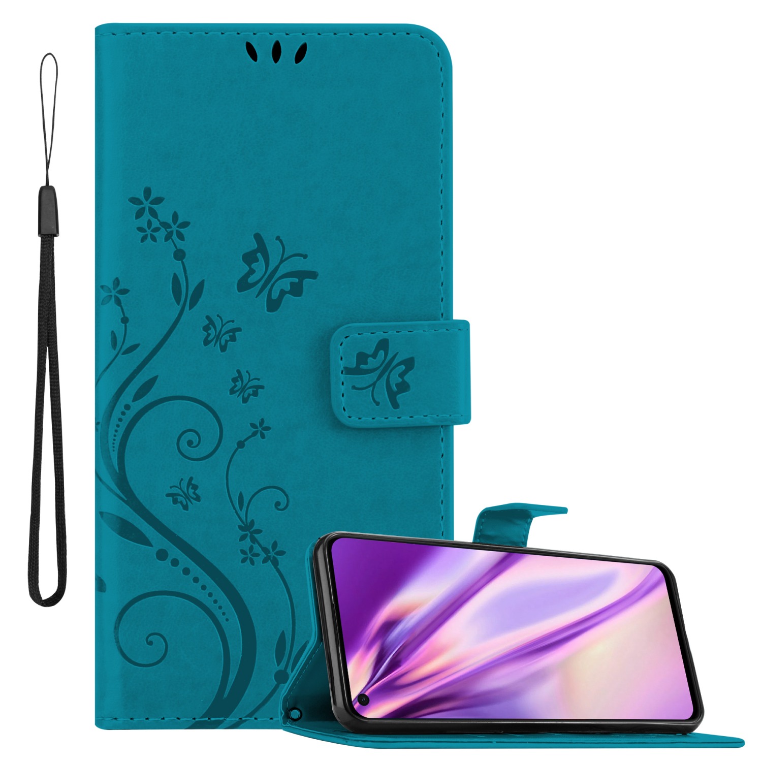 Case Compatible For Oppo Find X3 Lite Protective Cover With Magnetic Closure, Stand Function And Card Slots Flip Case Flower Cover Phone Case Foldable Case Book Bag