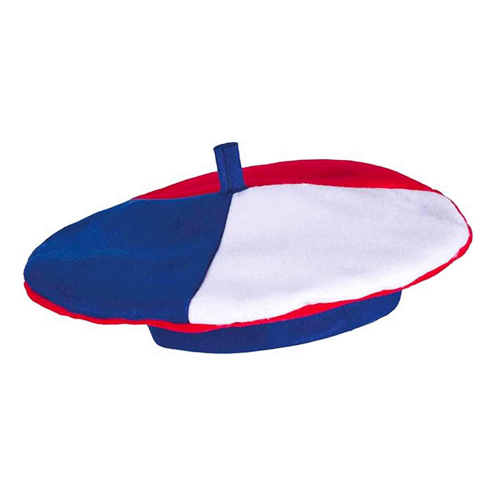 TEMU Beret Supporter Français Bleu, Blanc, Rouge - taille : Unique