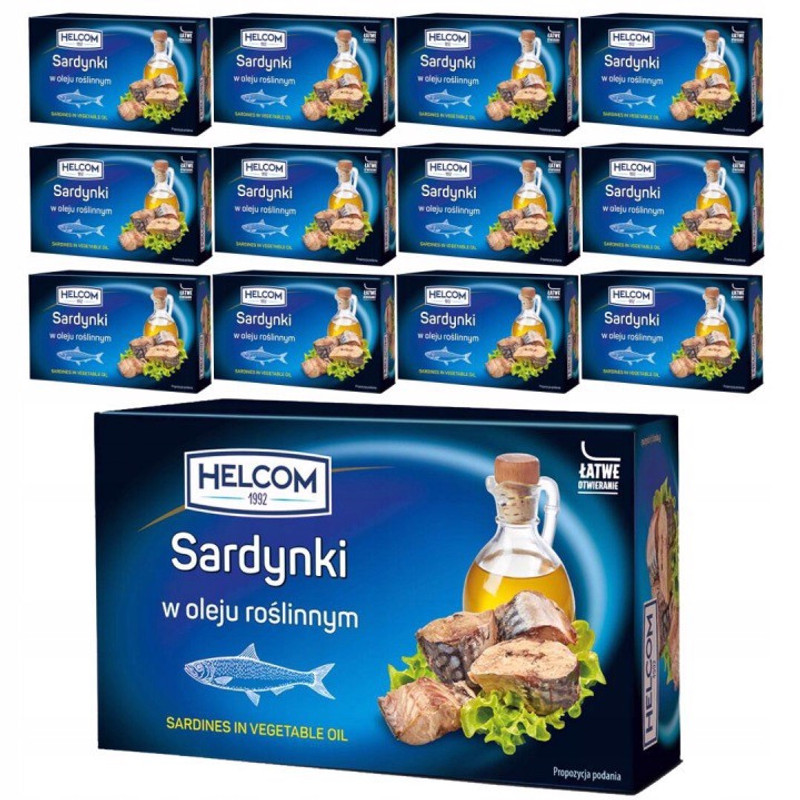 Helcom Sardines In Sunflower Oil 125 G X 12 Pieces