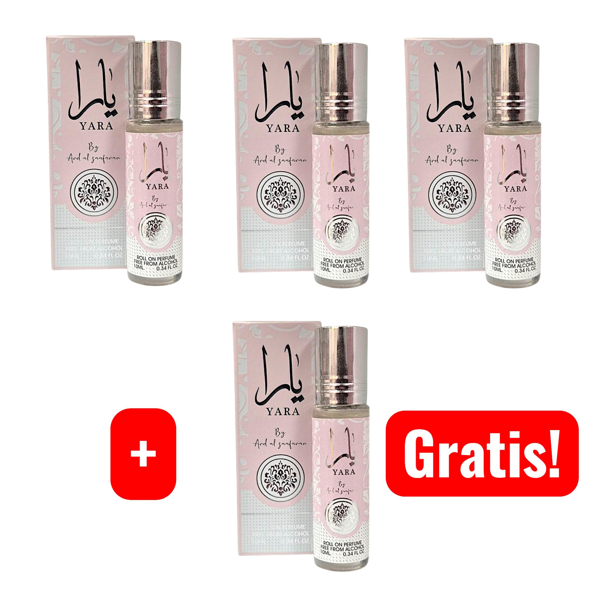 Image of Lattafa Yara Oriental Oil Fragrance Oil 3x10ml=30ml + 1 Free