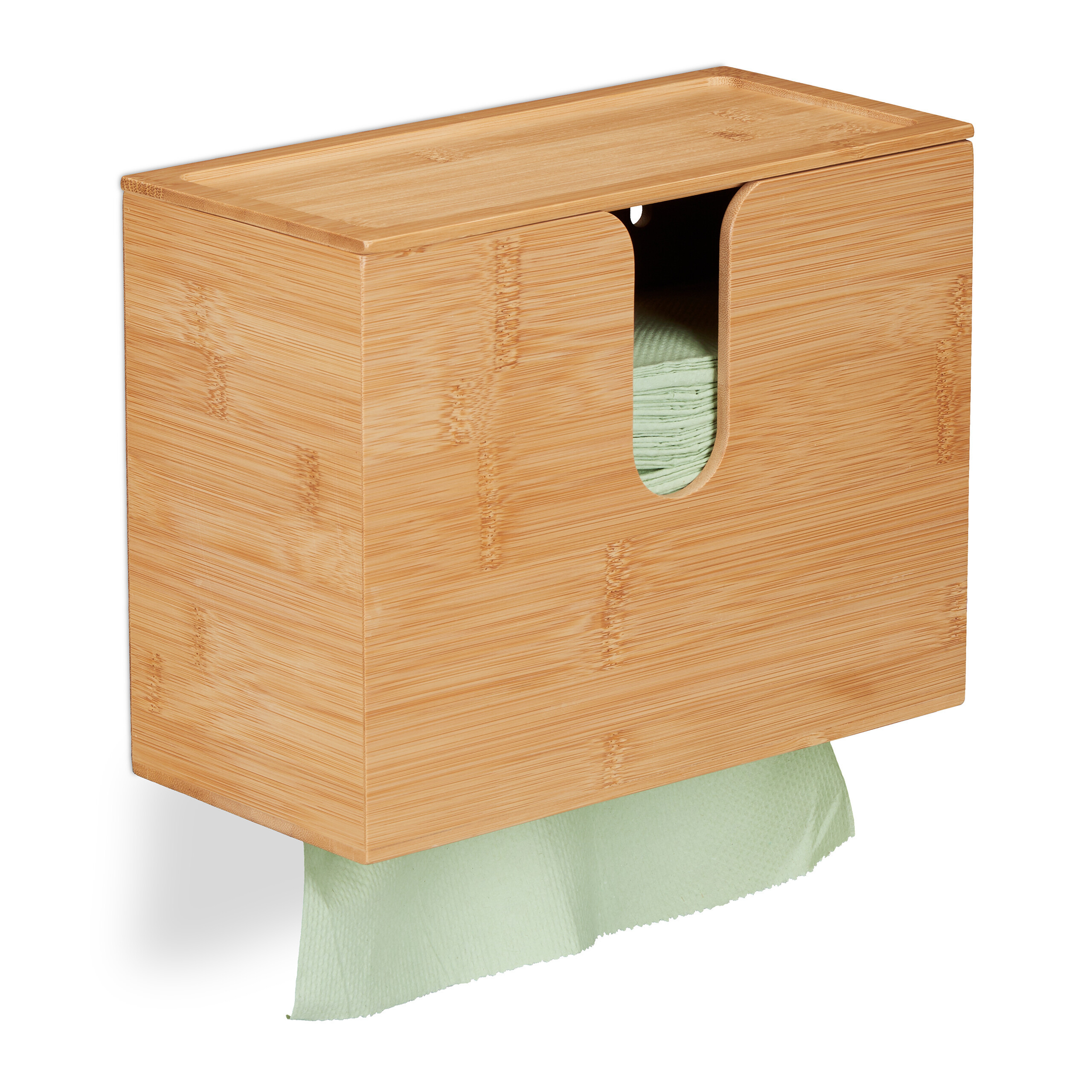 Paper Towel Dispenser In Natural - (w)27 X (h)21 X (d)13 Cm