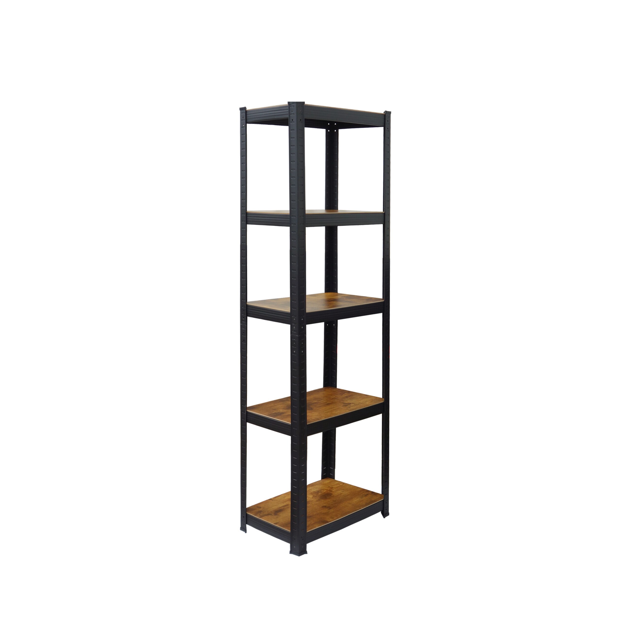 Heavy-duty Shelf In Black/brown - (w)50 X (h)180 X (d)30 Cm