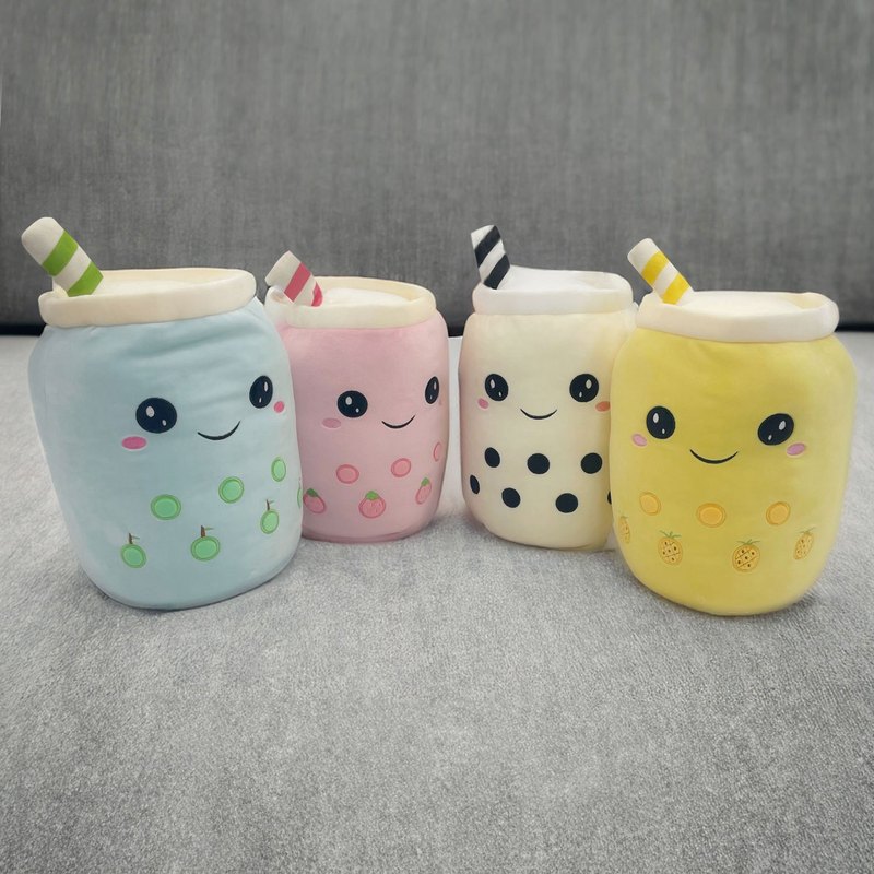 Boba Tea Soft Toy Flavoured Bubble Plush Pillow