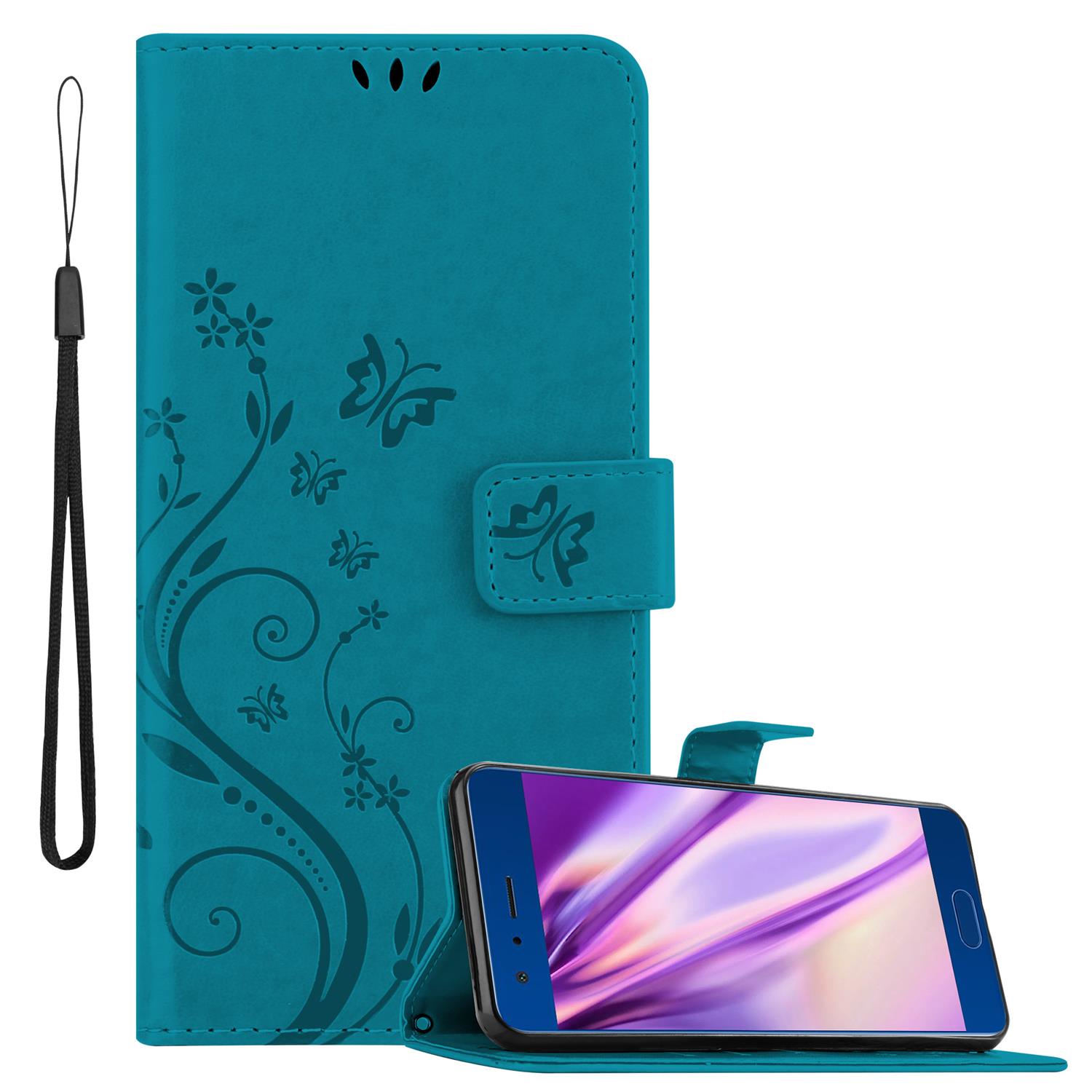 Case Compatible 9 Protective Cover With Magnetic Closure, Stand Function And Card Slots Flip Case Flower Cover Phone Case Foldable Case Book Bag