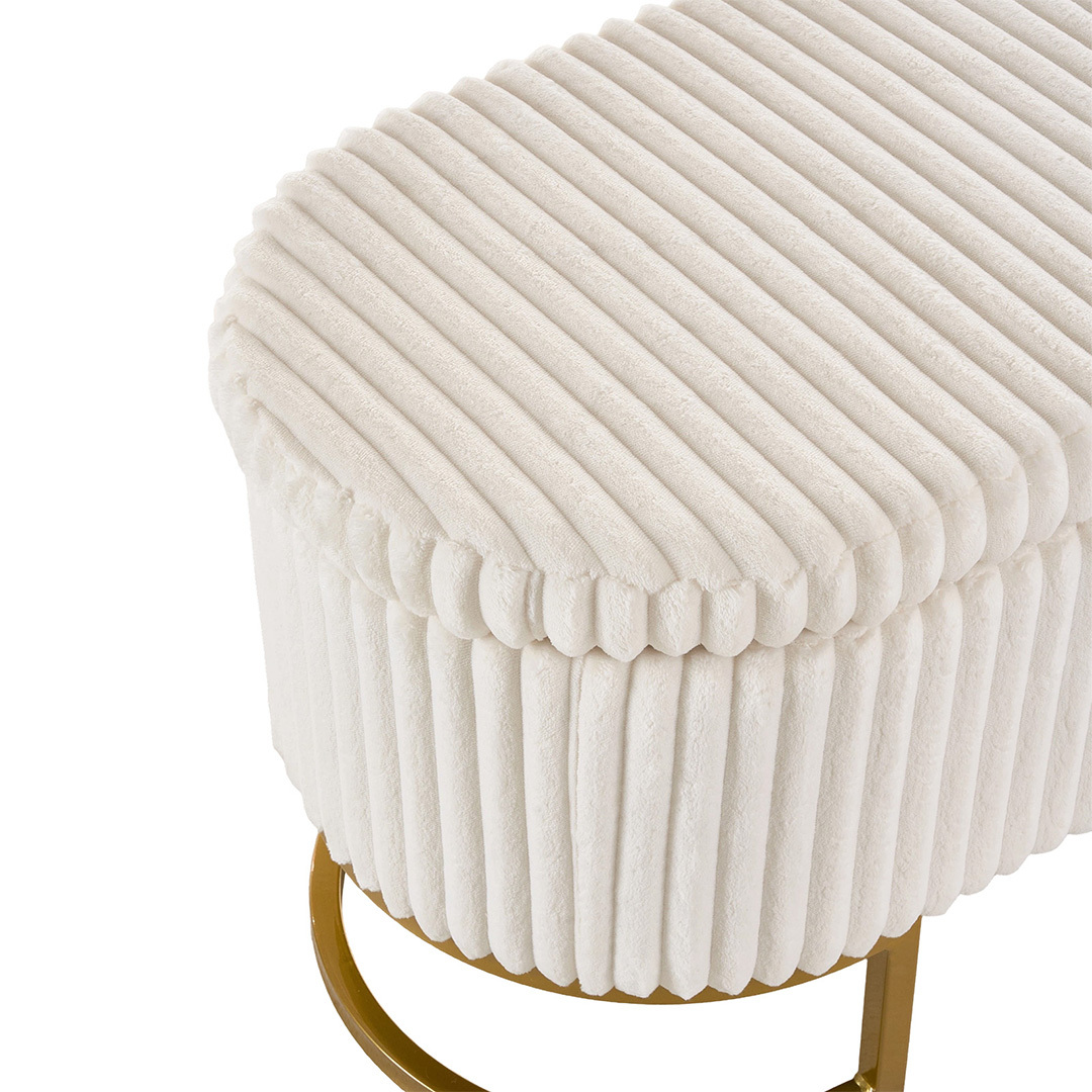 Upholstered Storage Bench with Flip Lid