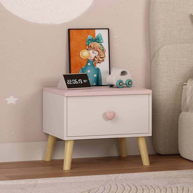 TEMU Children's Nightstand Sandnes Nightstand 31 X 38 X 30 Cm Wooden Legs