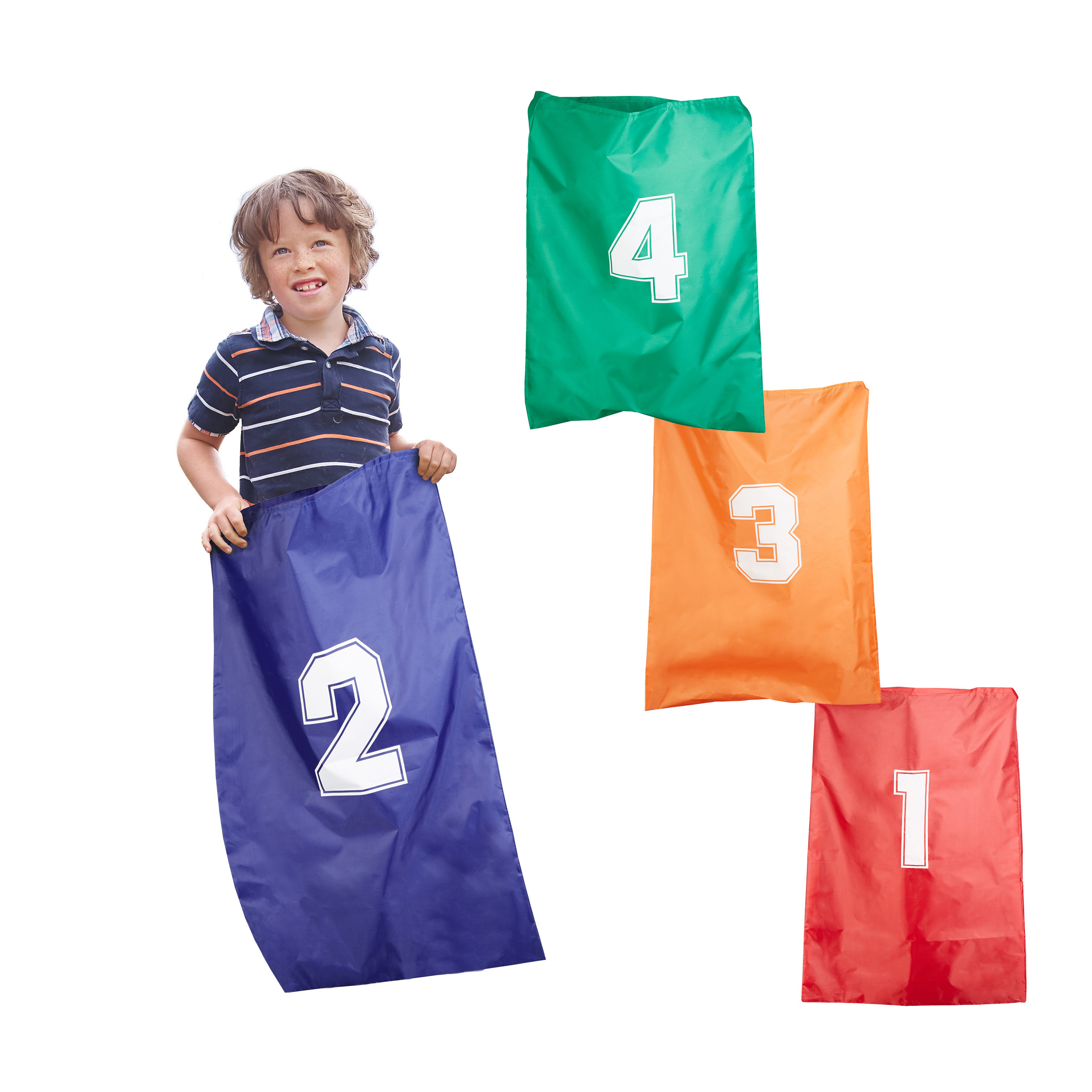 4x Colorful Kids' Bouncy Bags
